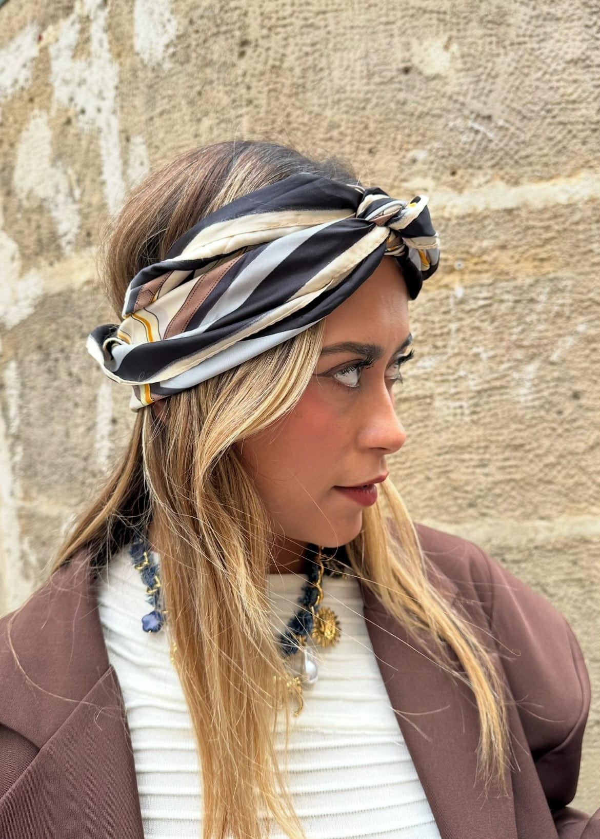 Maurice paris Accessoires Foulard BADGAL taupe