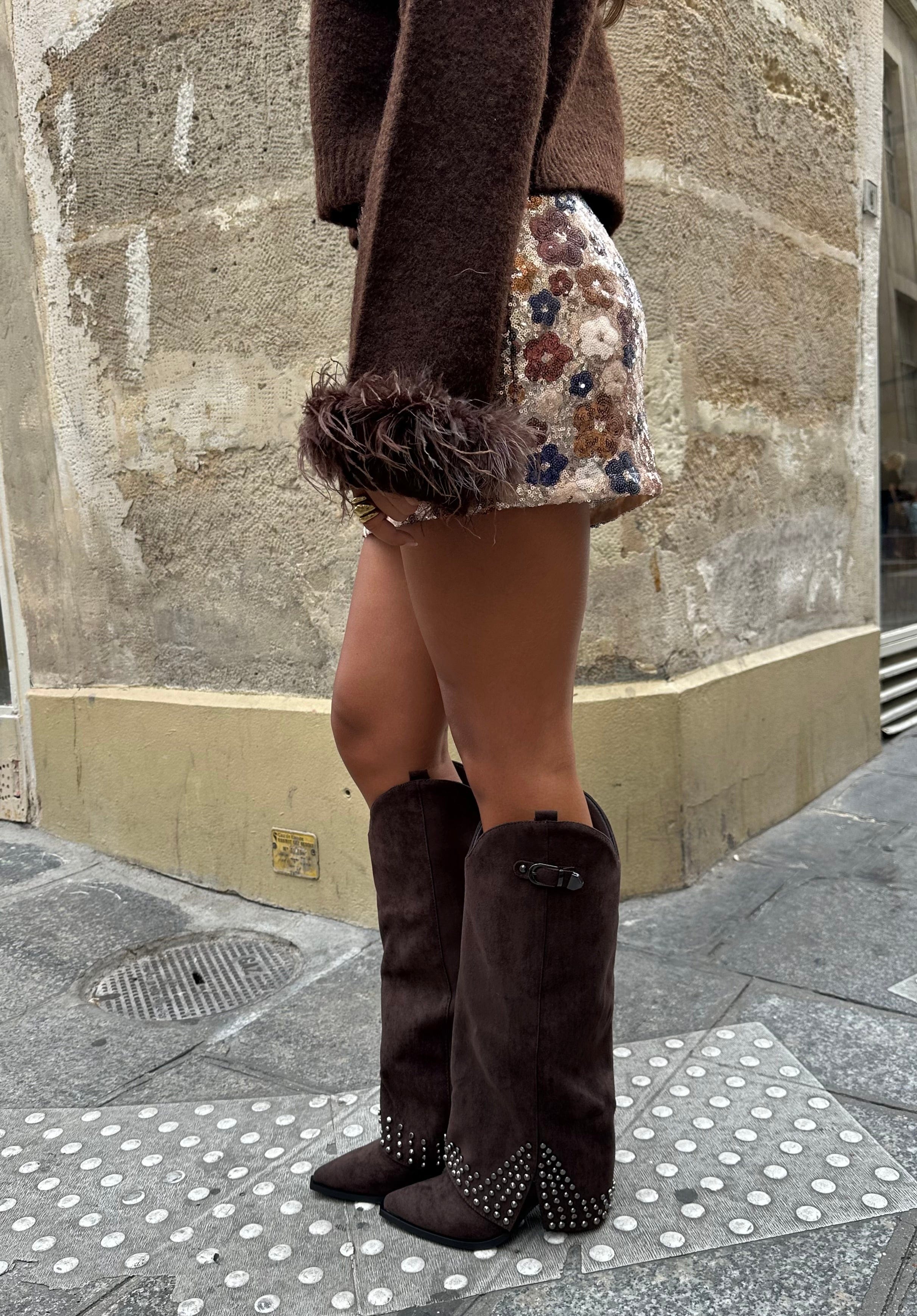 Maurice paris Chaussures Bottes REBEL marron