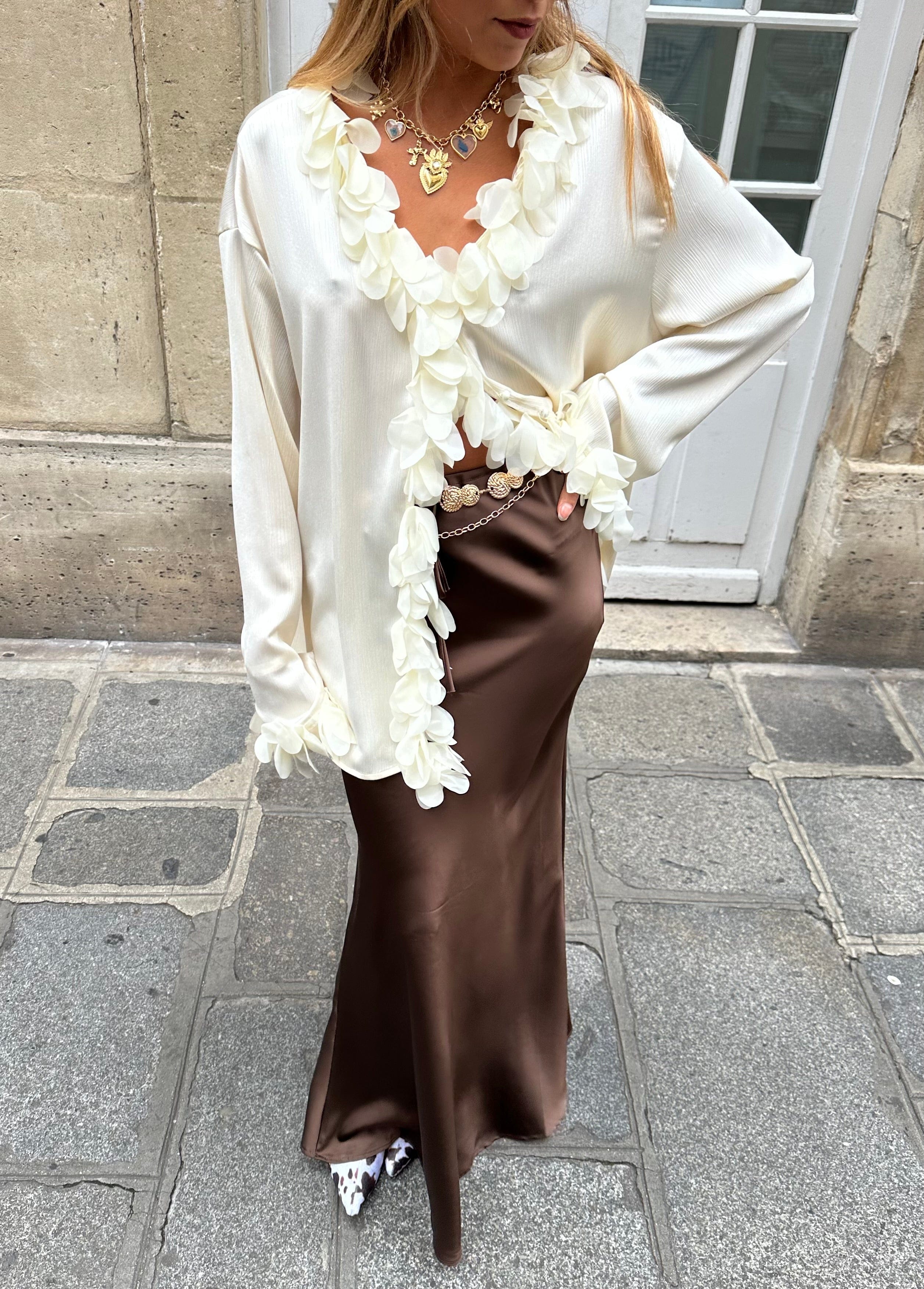 Maurice paris Chemise Blouse CASSY blanche
