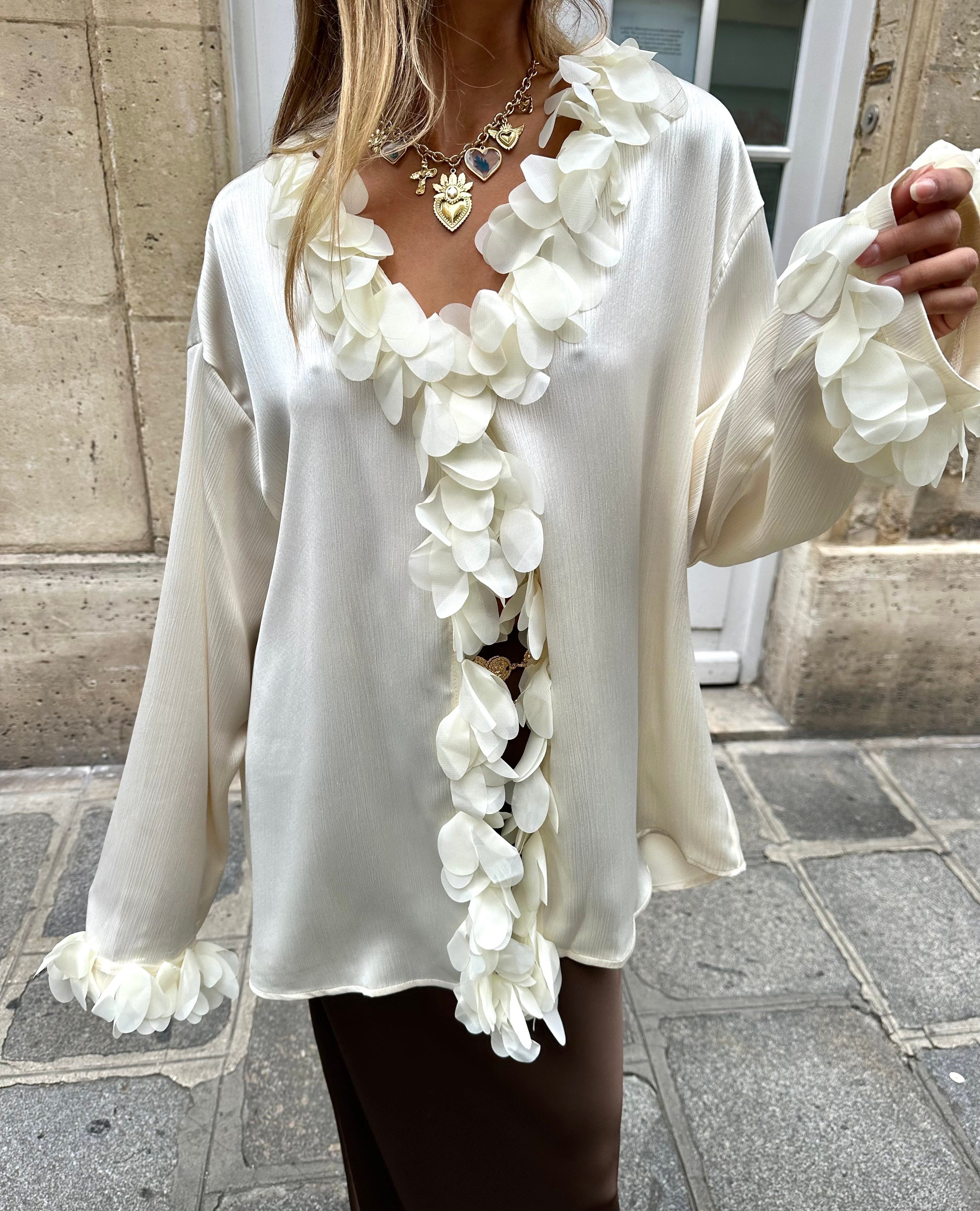 Maurice paris Chemise Blouse CASSY blanche