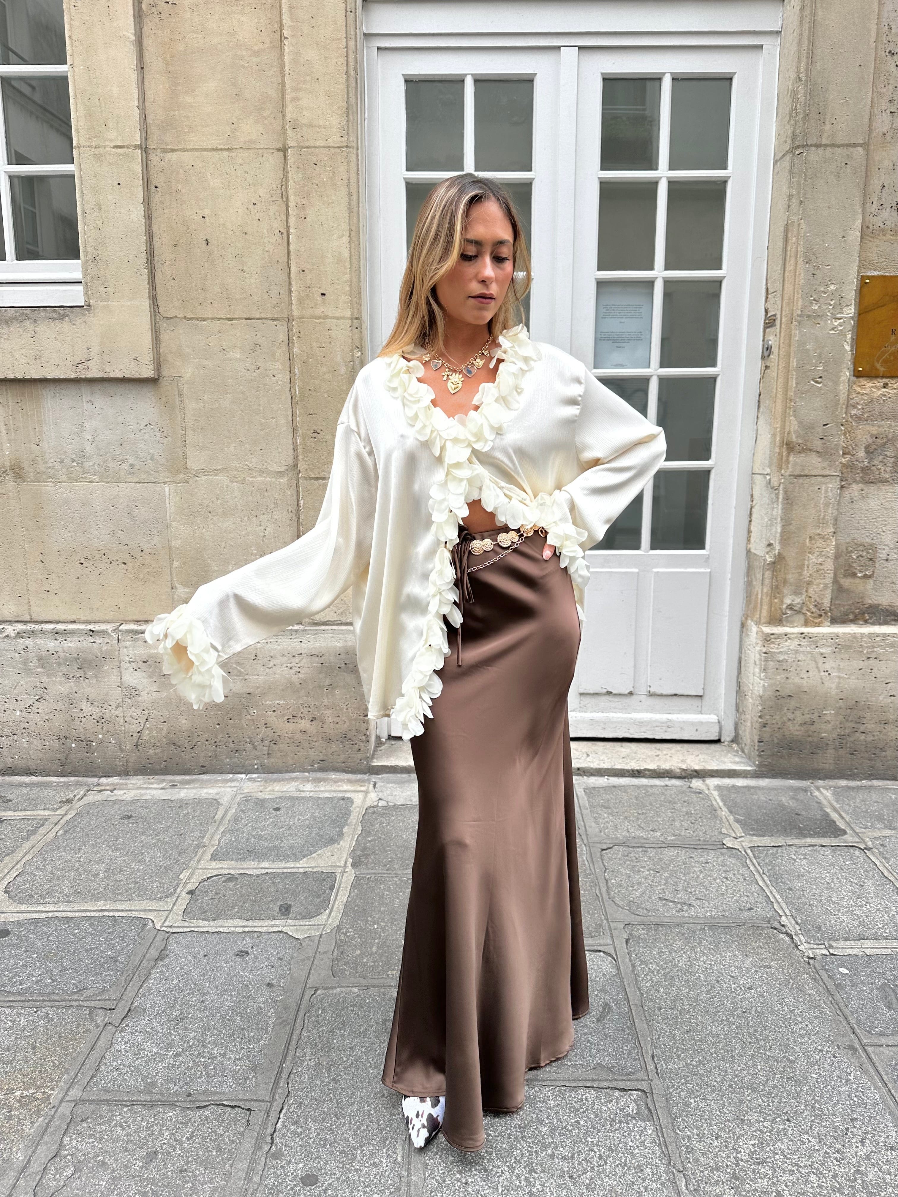 Maurice paris Chemise Blouse CASSY blanche