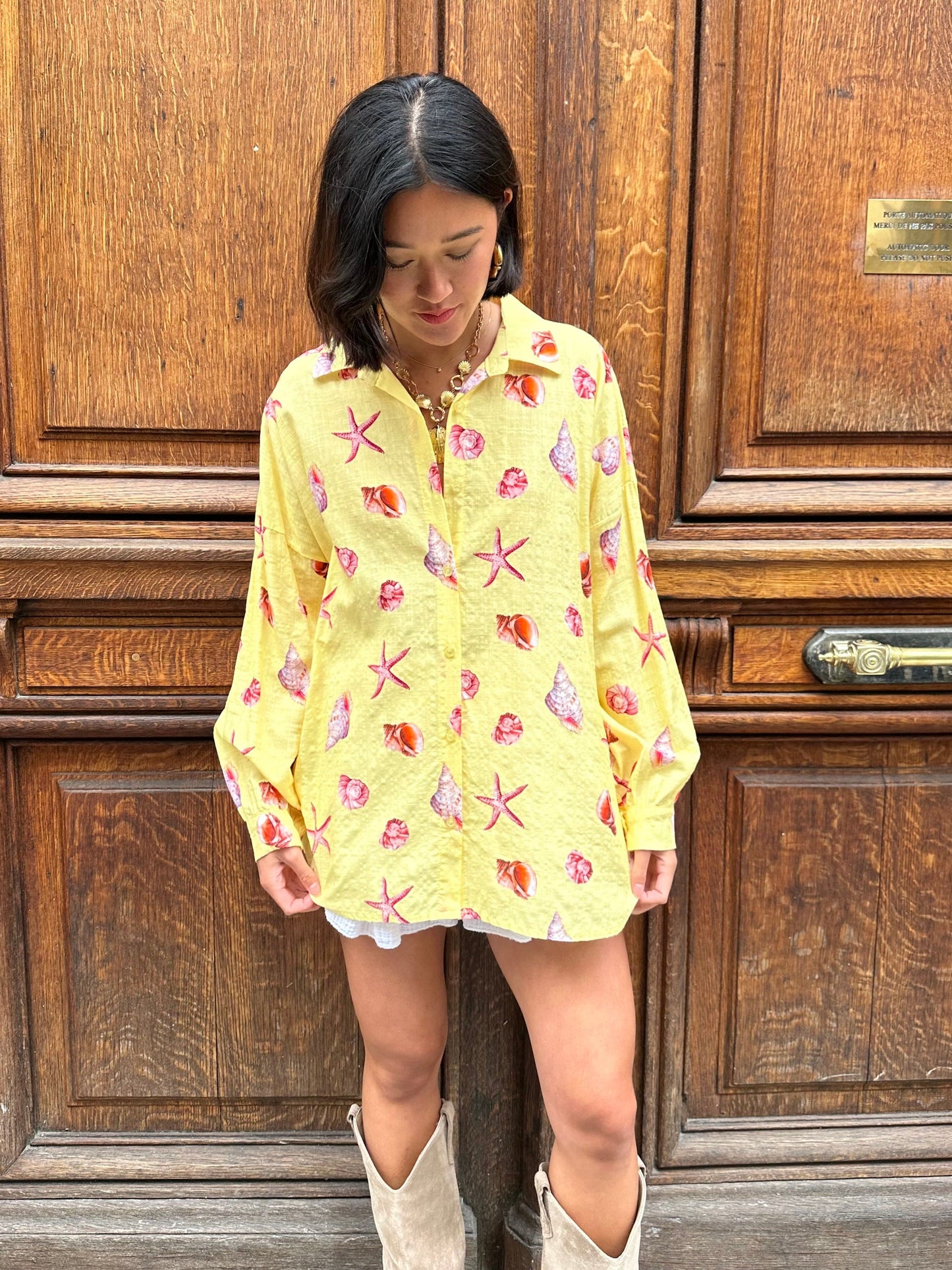 Maurice paris Chemise Chemise PARADIS jaune
