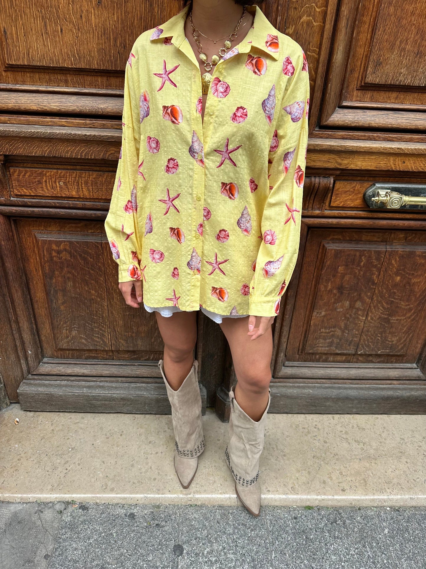 Maurice paris Chemise Chemise PARADIS jaune
