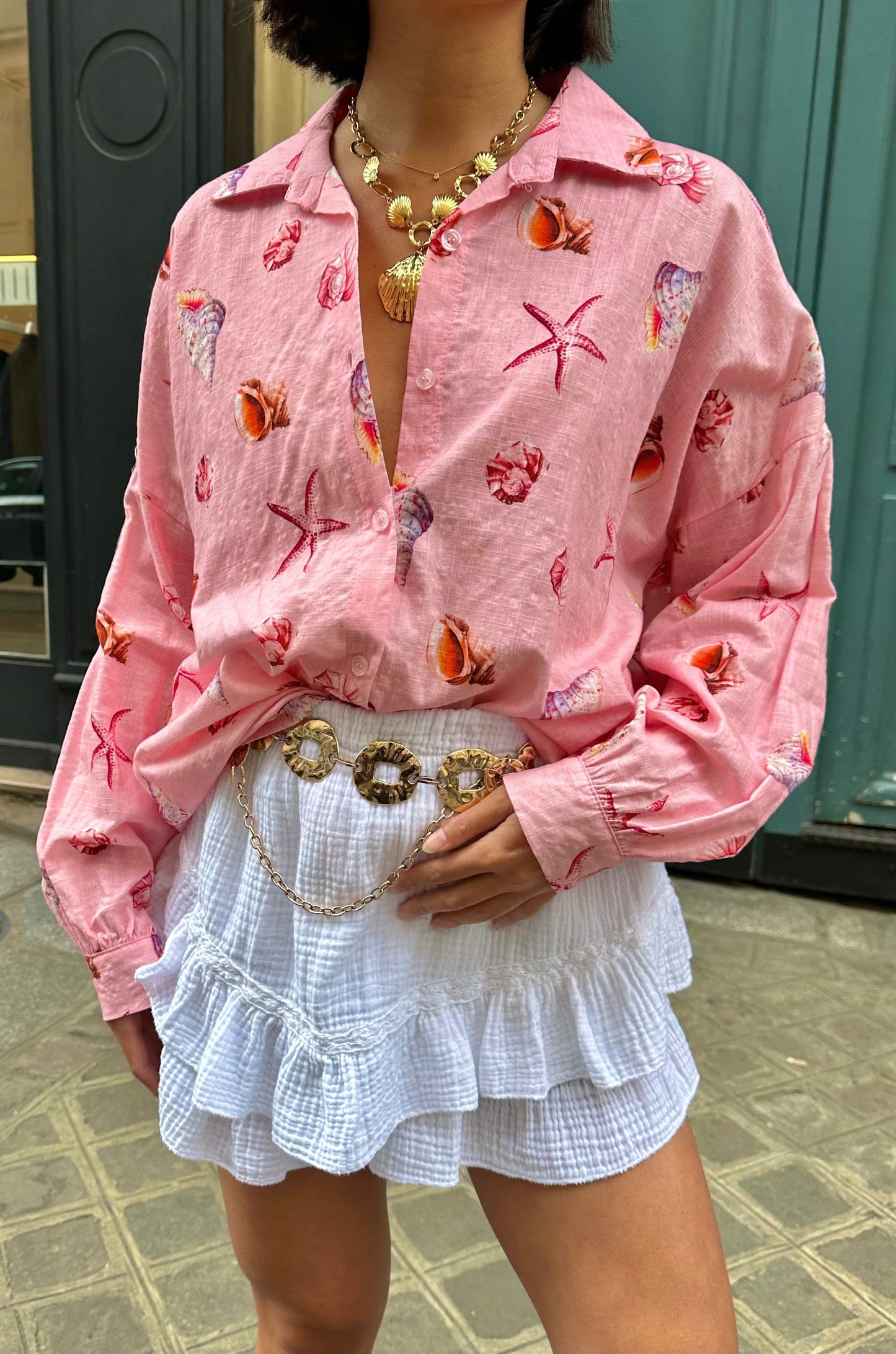 Maurice paris Chemise Chemise PARADIS rose