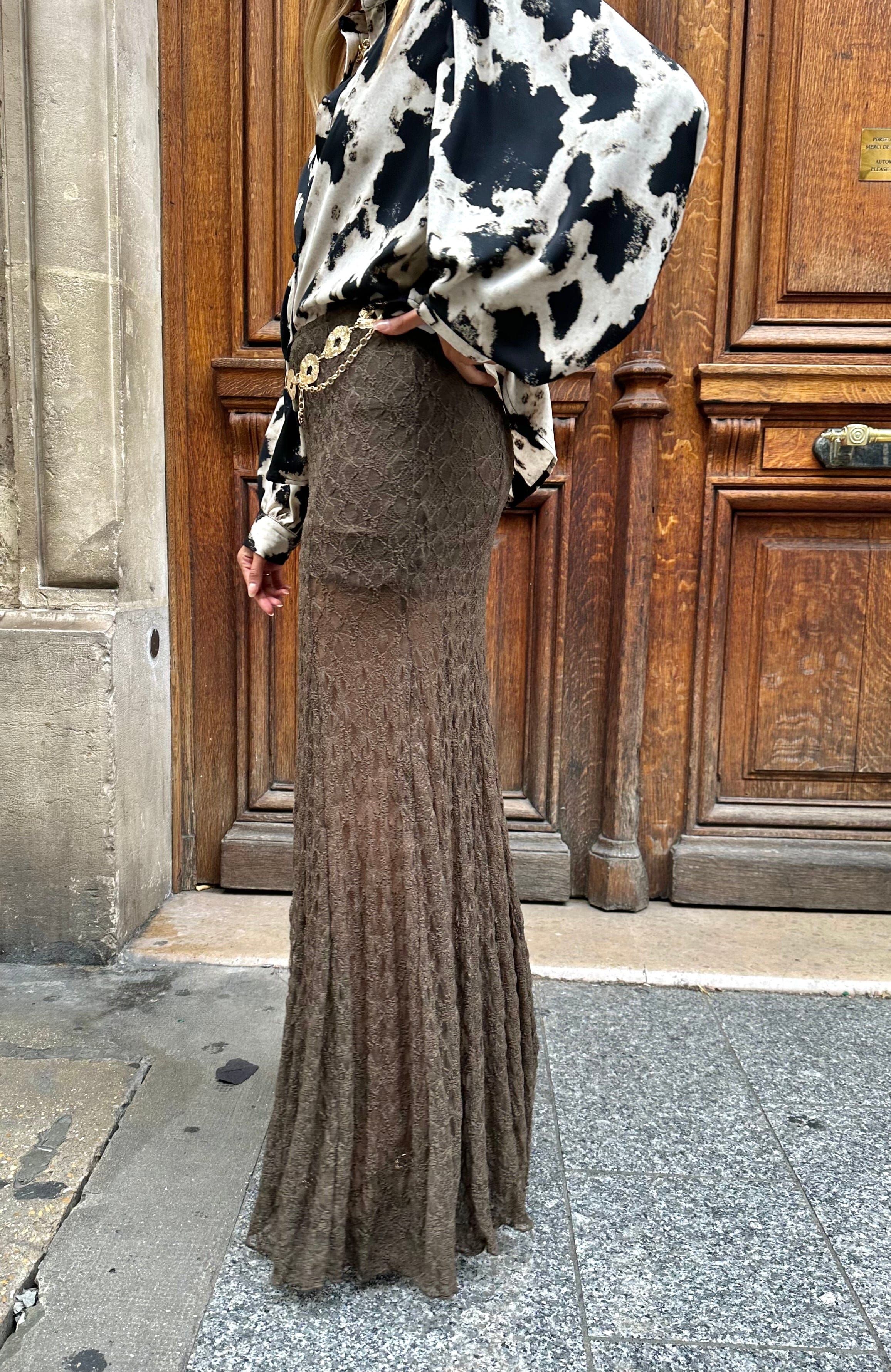 Maurice paris Jupe Jupe EVASIA marron