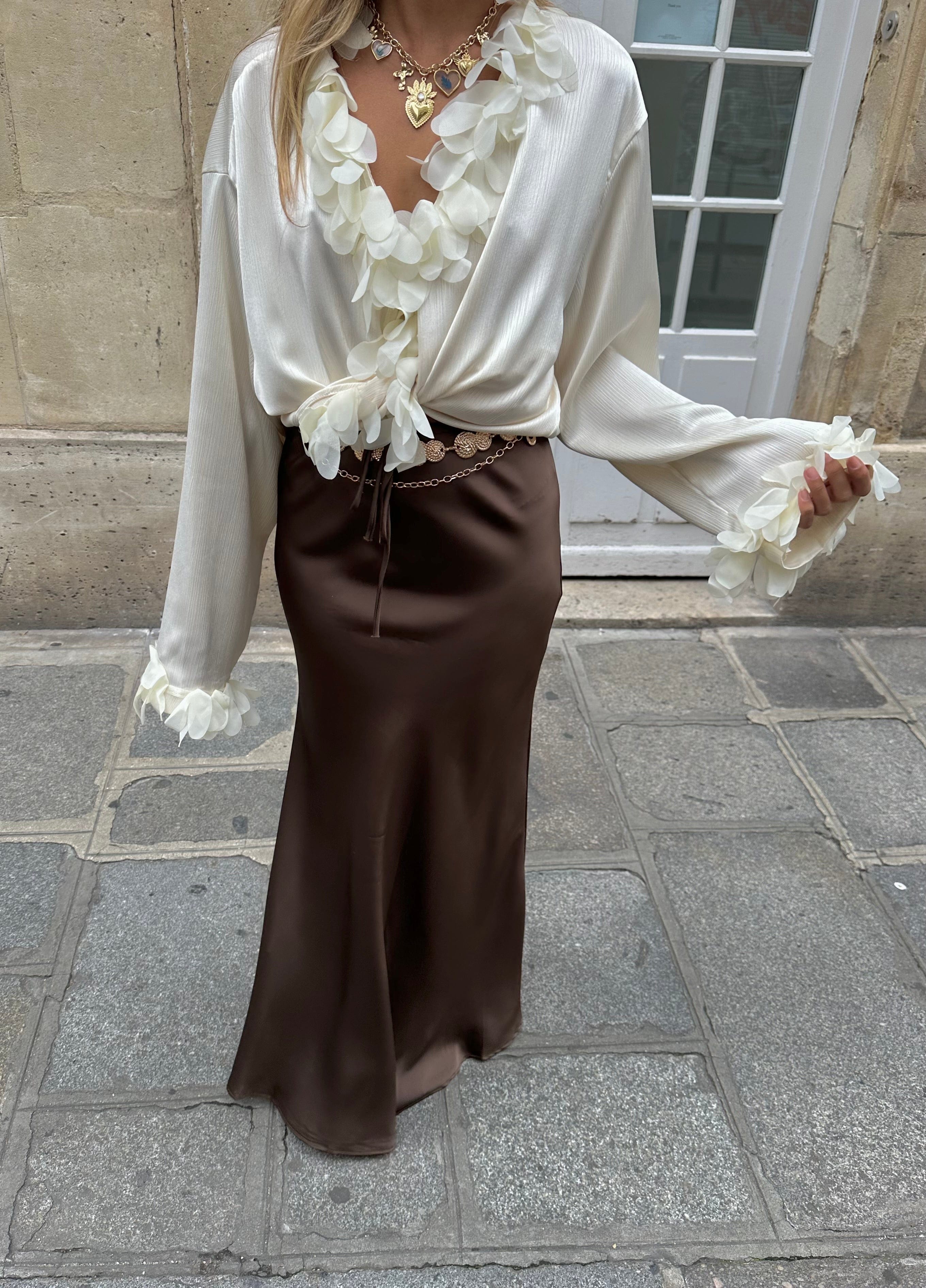 Maurice paris Jupe Jupe MOCHA marron