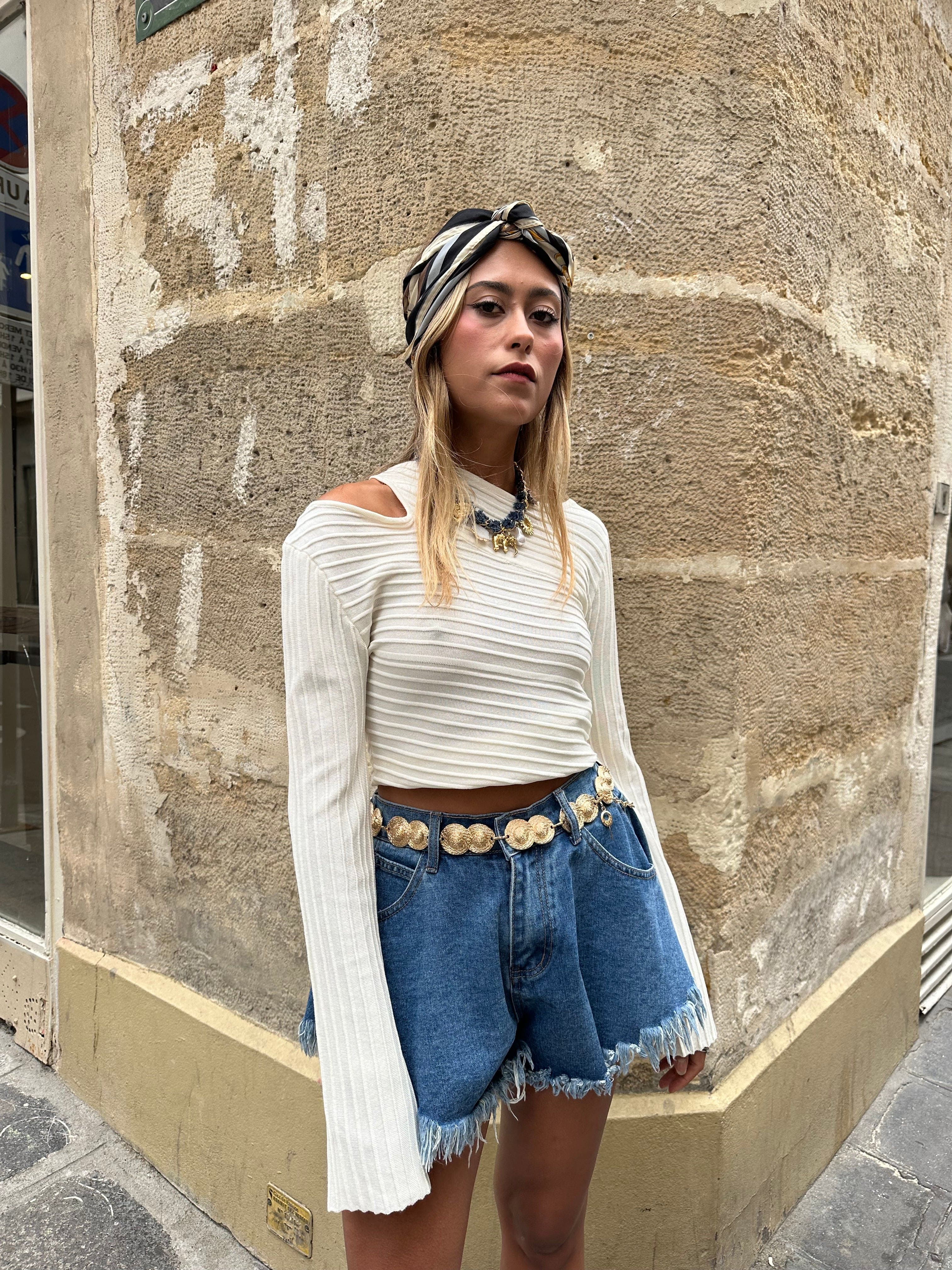 Maurice paris Pull Pull léger NIKKI blanc