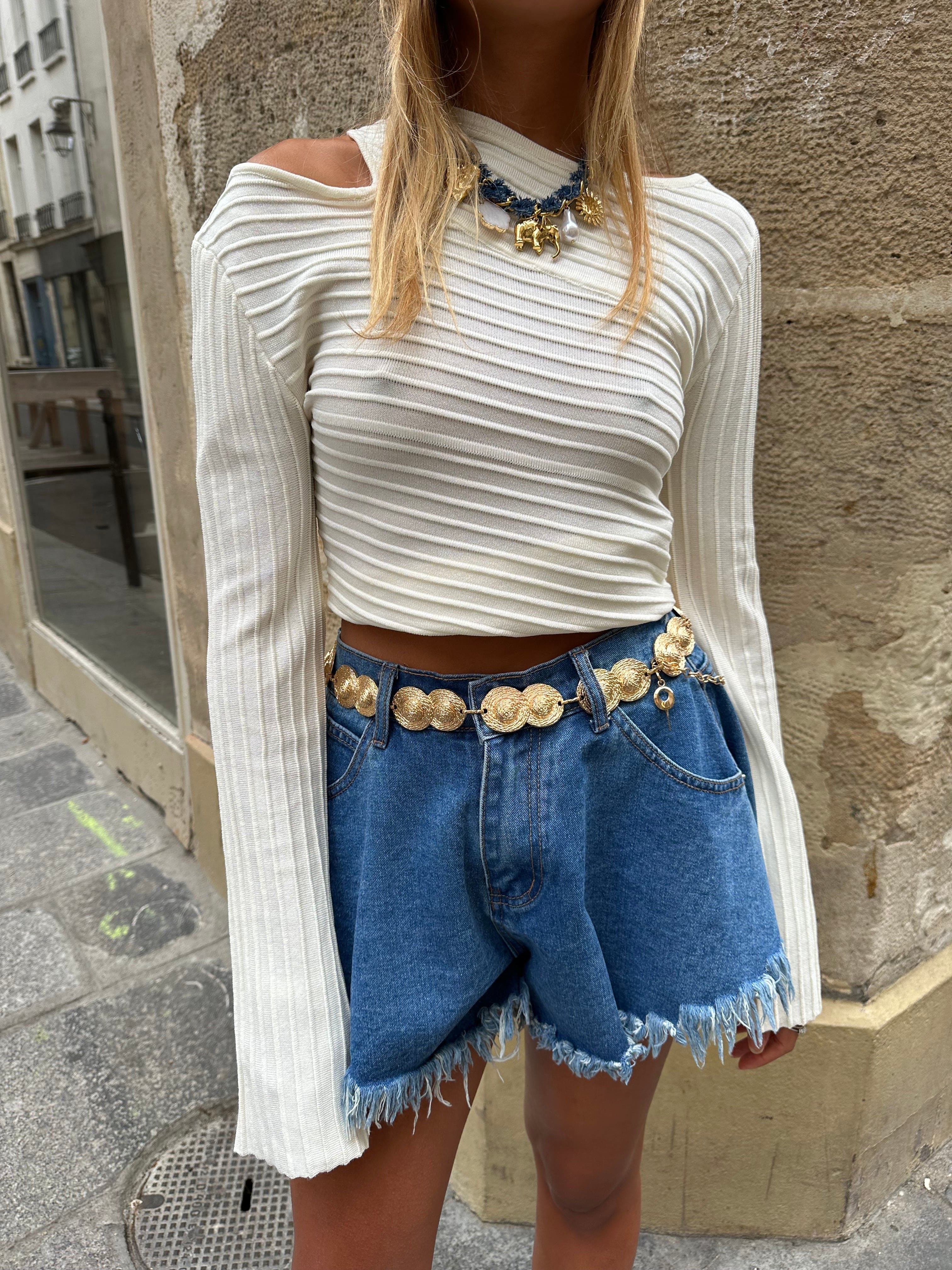 Maurice paris Pull Pull léger NIKKI blanc
