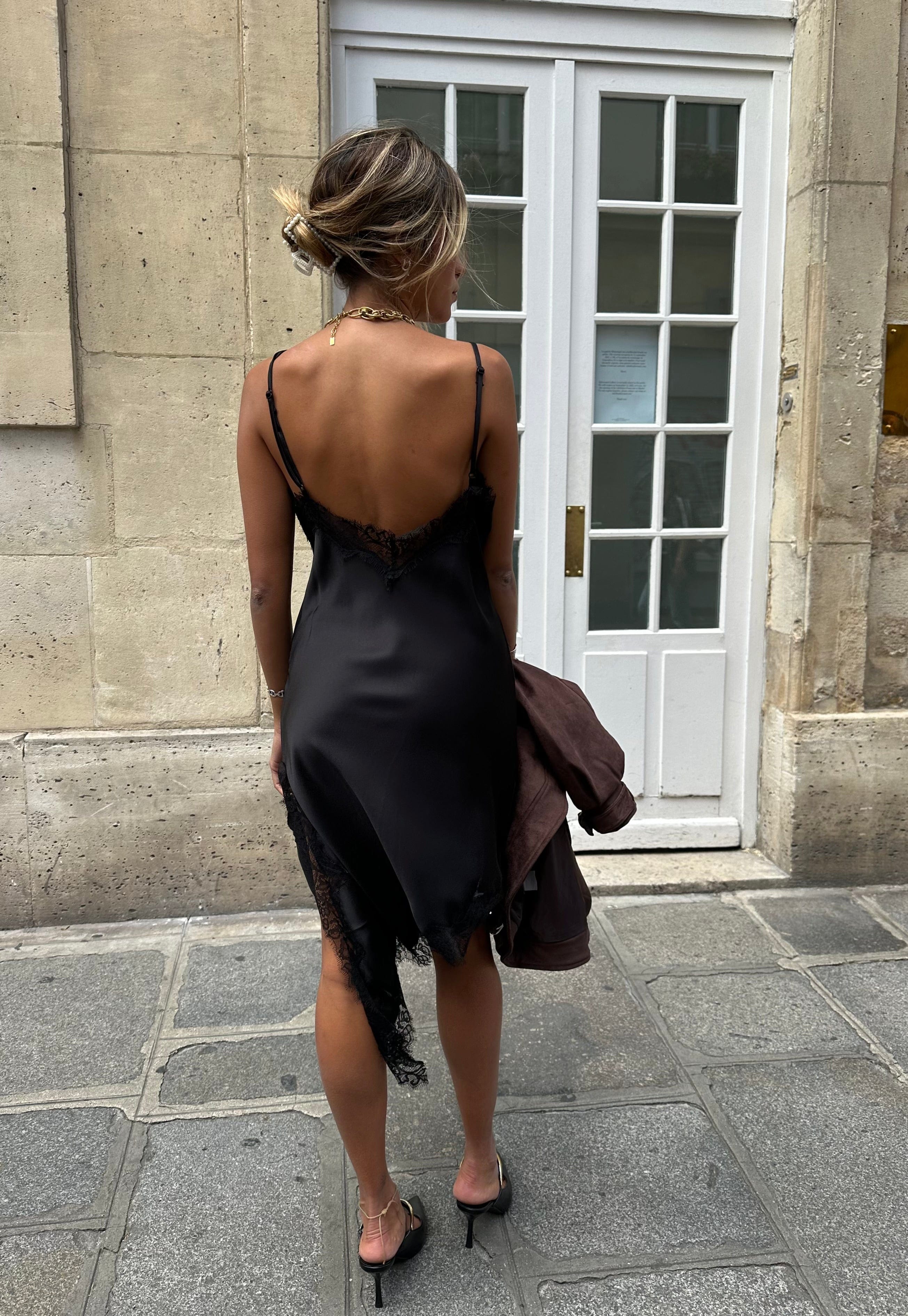 Maurice paris Robe Robe asymétrique KENDALL noire
