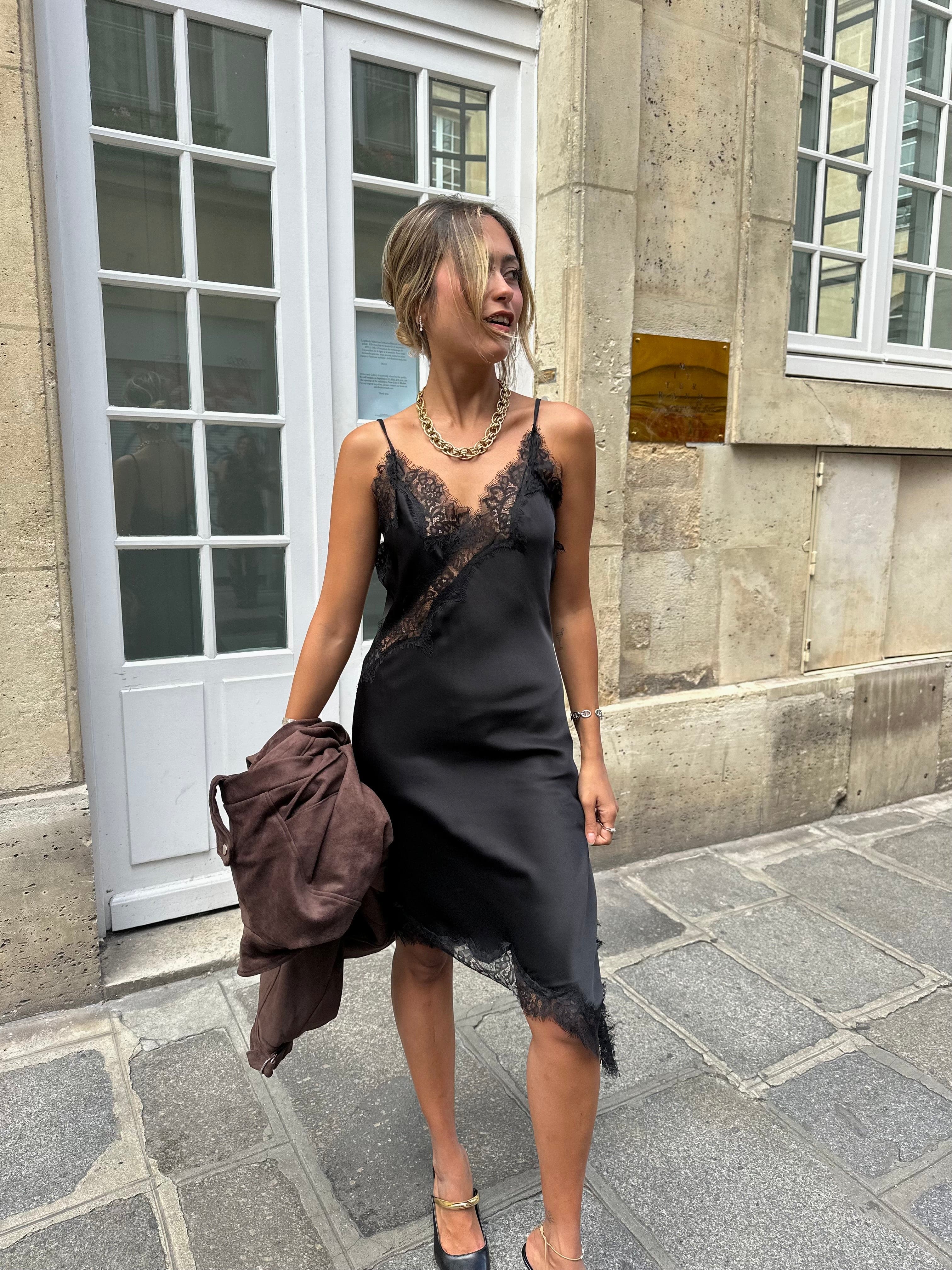Maurice paris Robe Robe asymétrique KENDALL noire