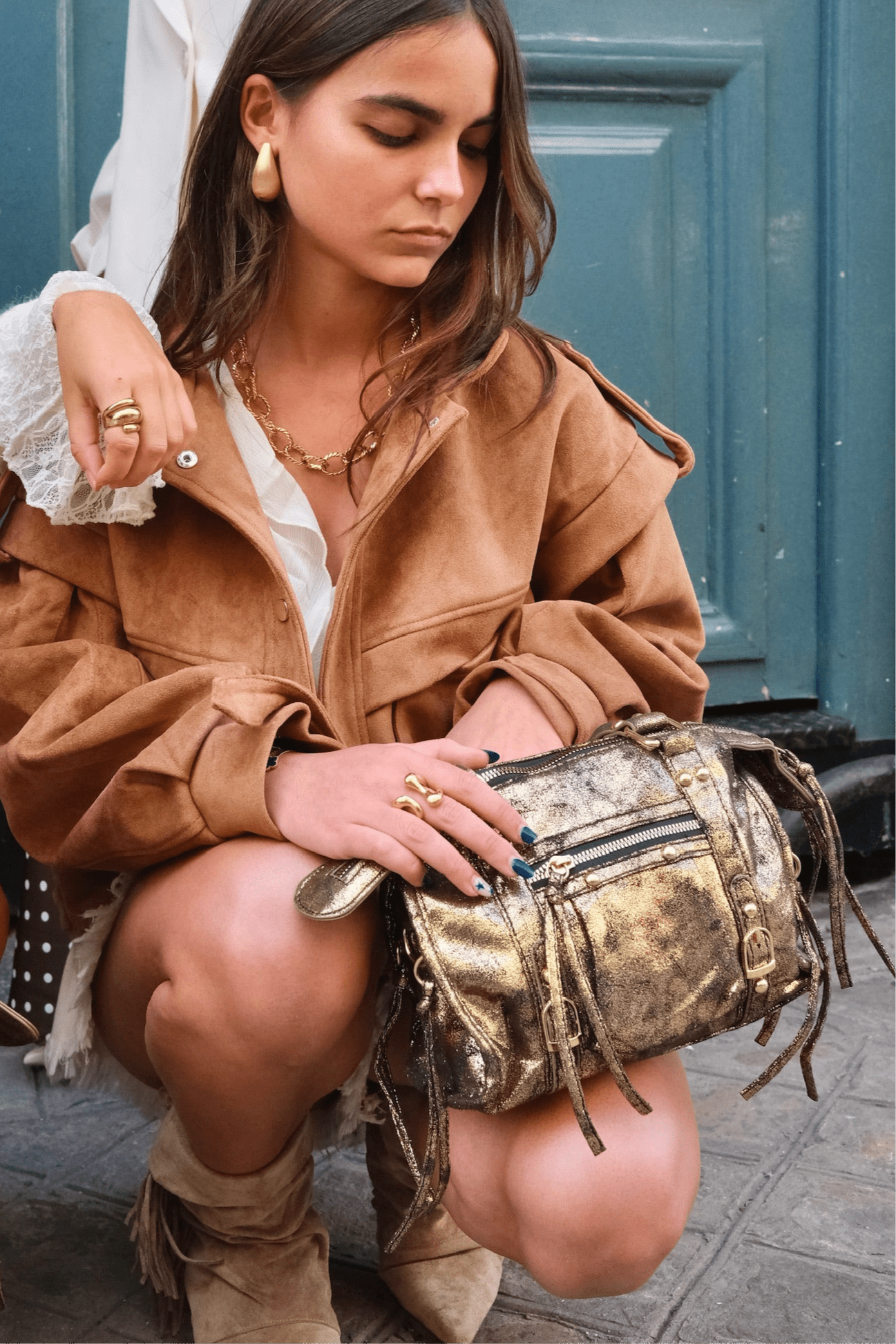 Maurice paris Sac Sac BROWNIE Doré