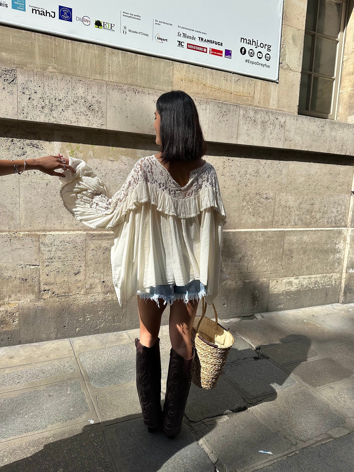 Maurice paris Top Blouse SIERRA crème