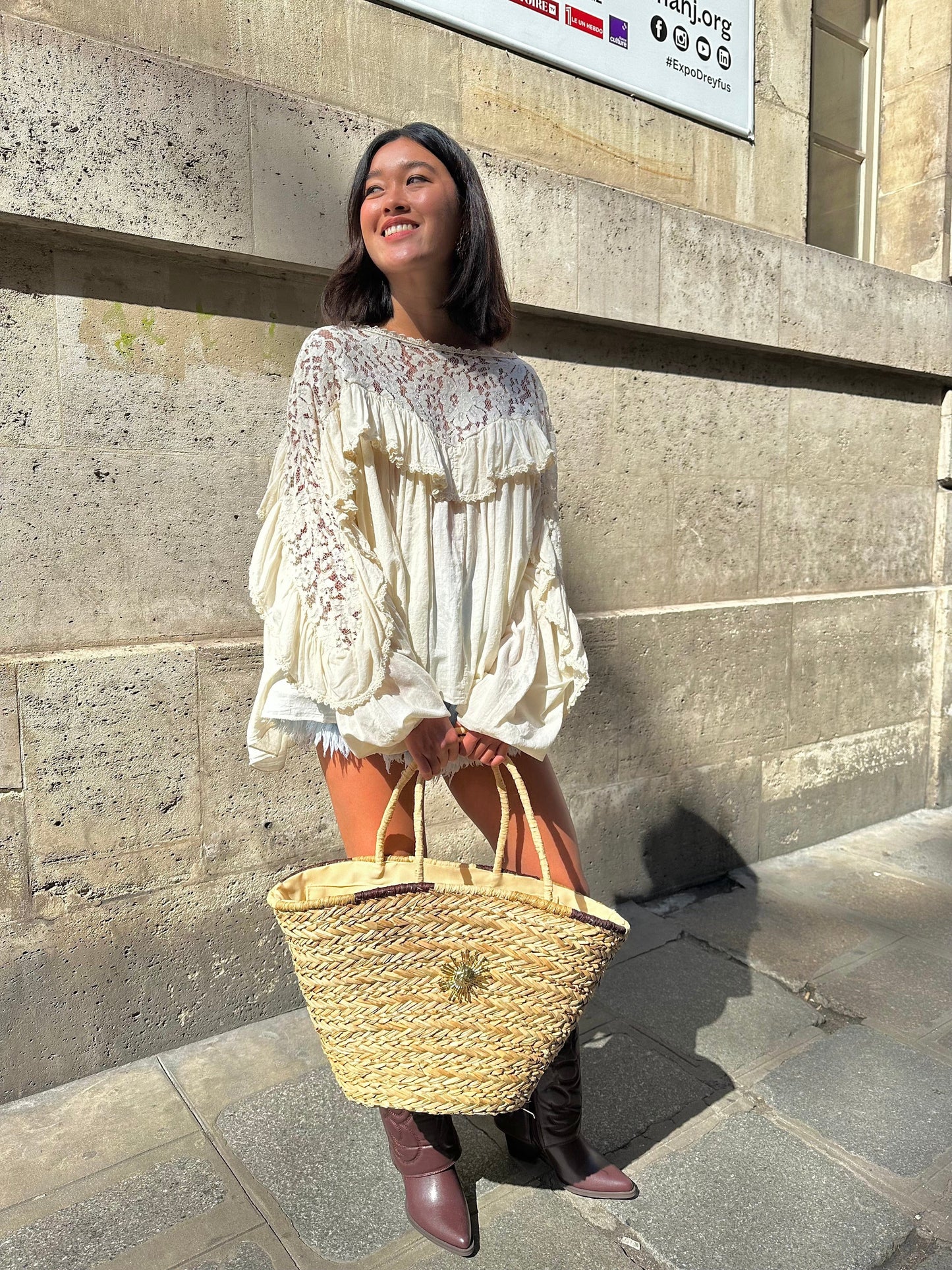 Maurice paris Top Blouse SIERRA crème
