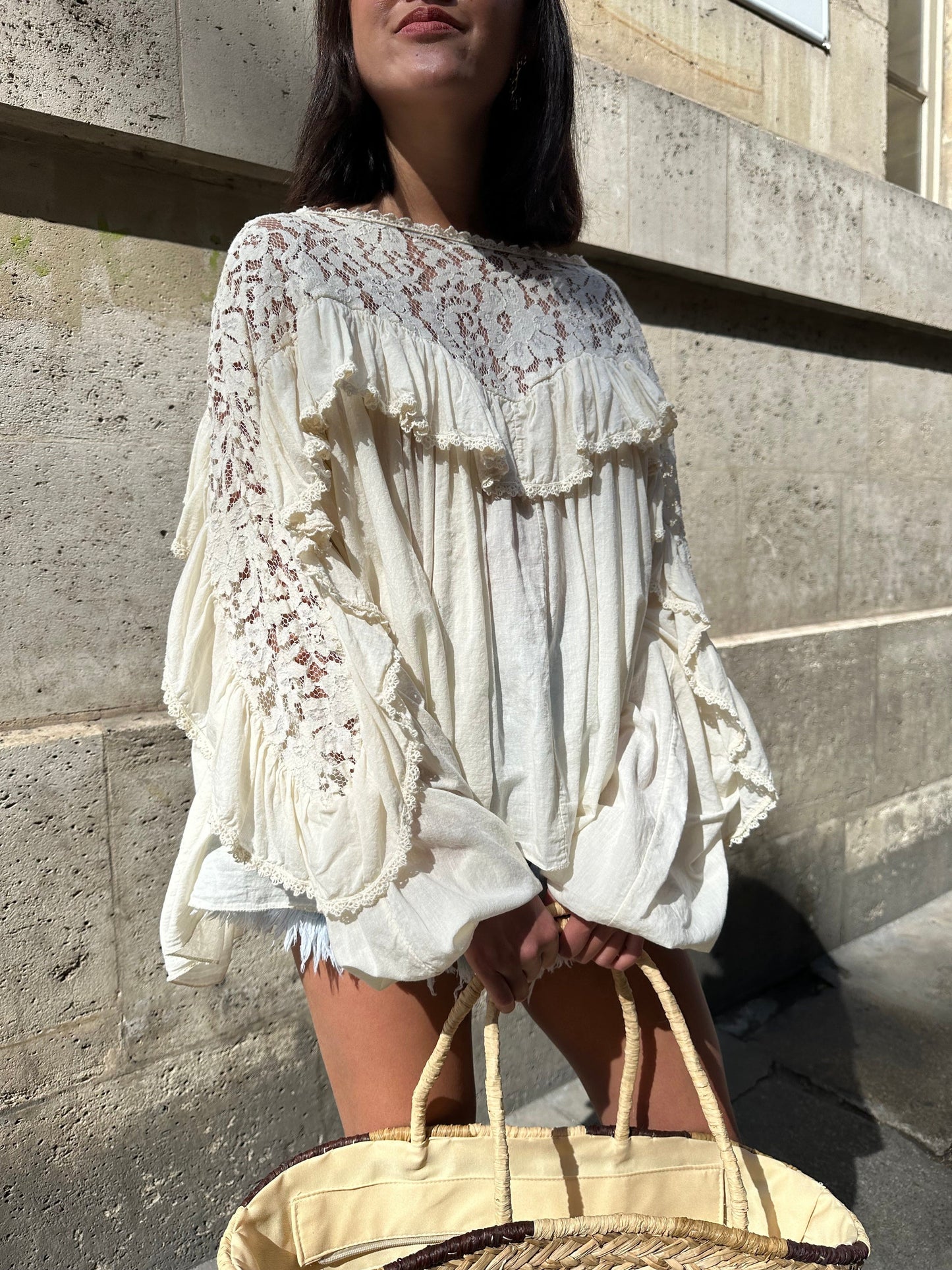 Maurice paris Top Blouse SIERRA crème