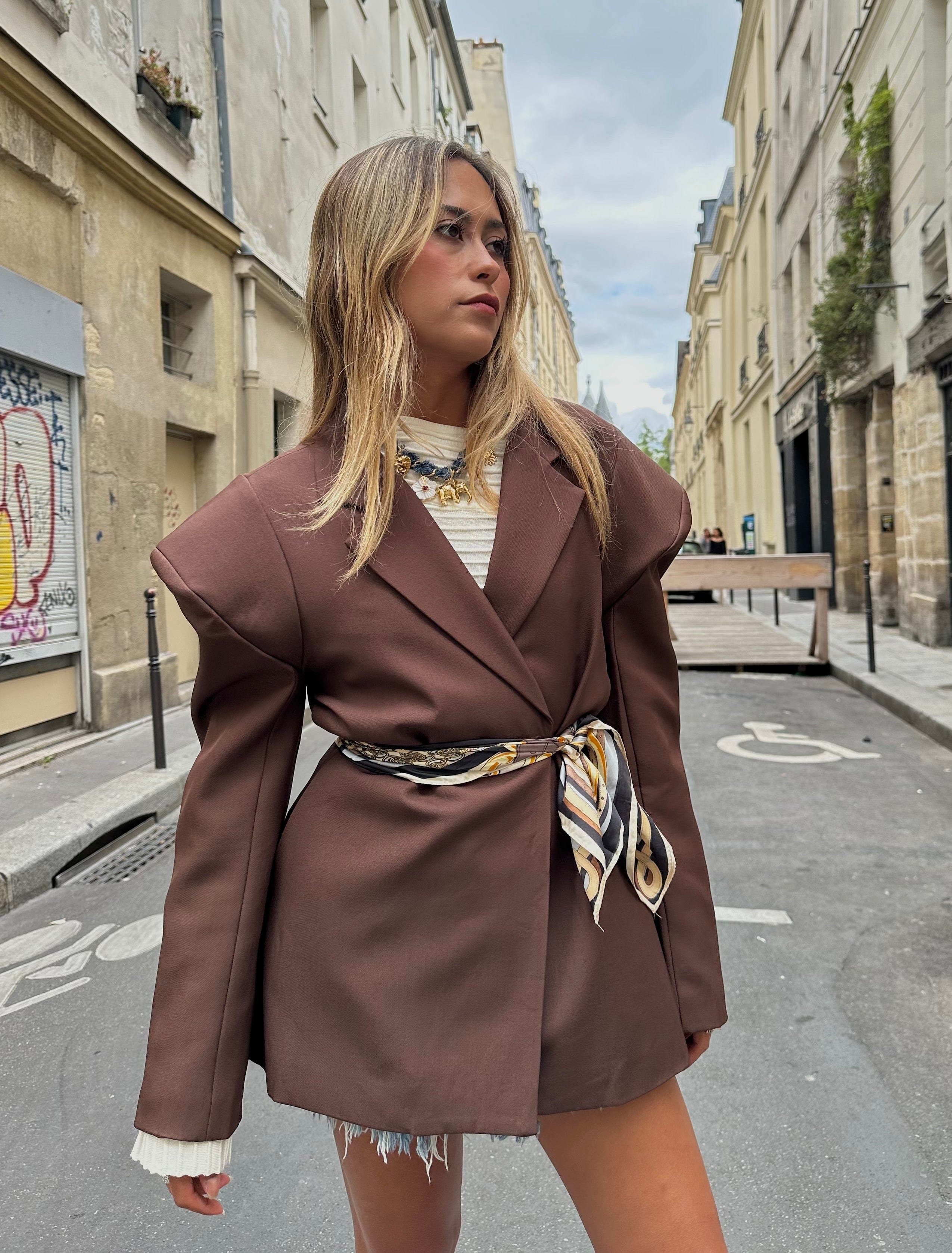 Maurice paris Veste Blazer KIARA marron