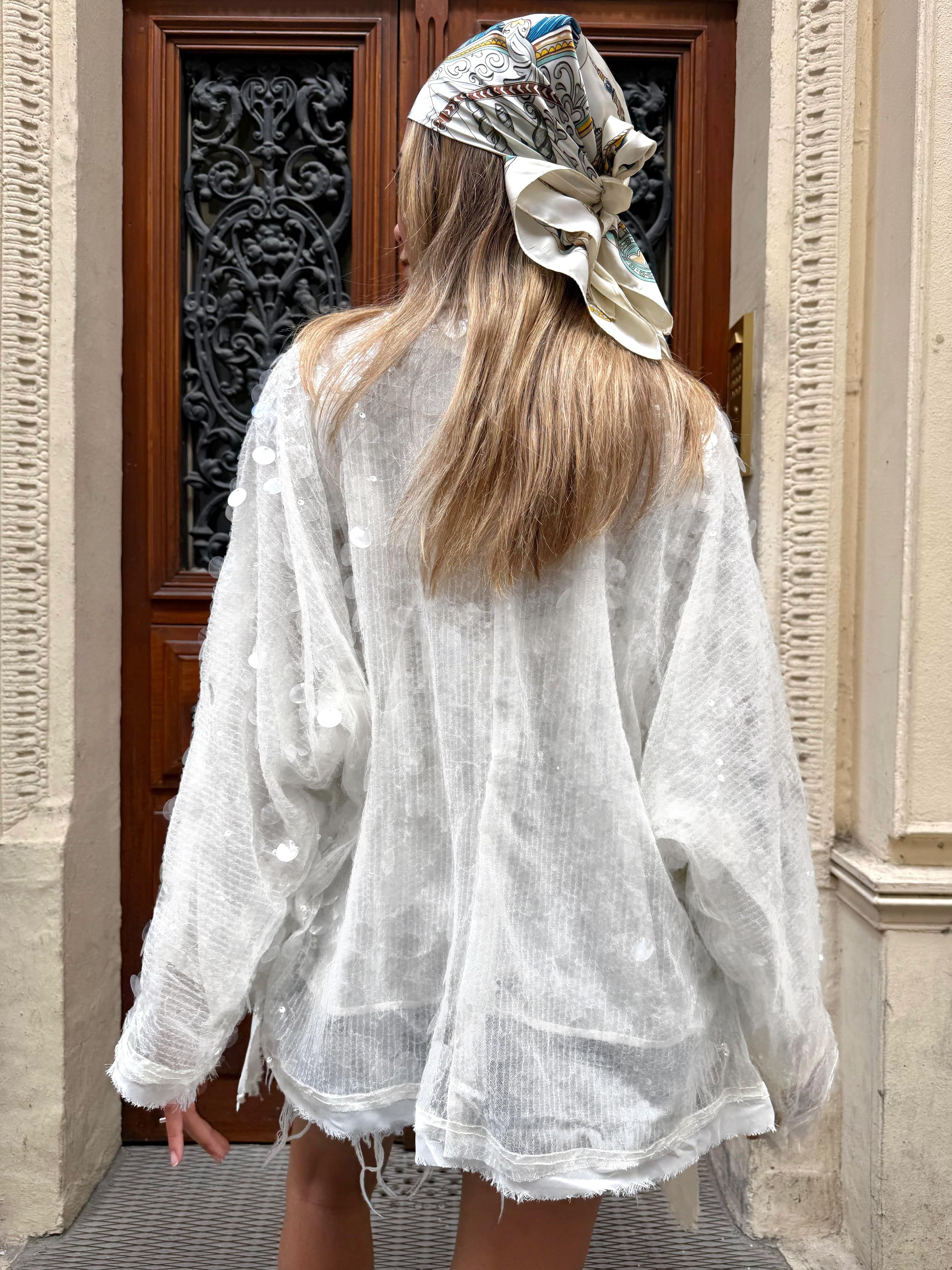 Maurice paris Veste Kimono crème