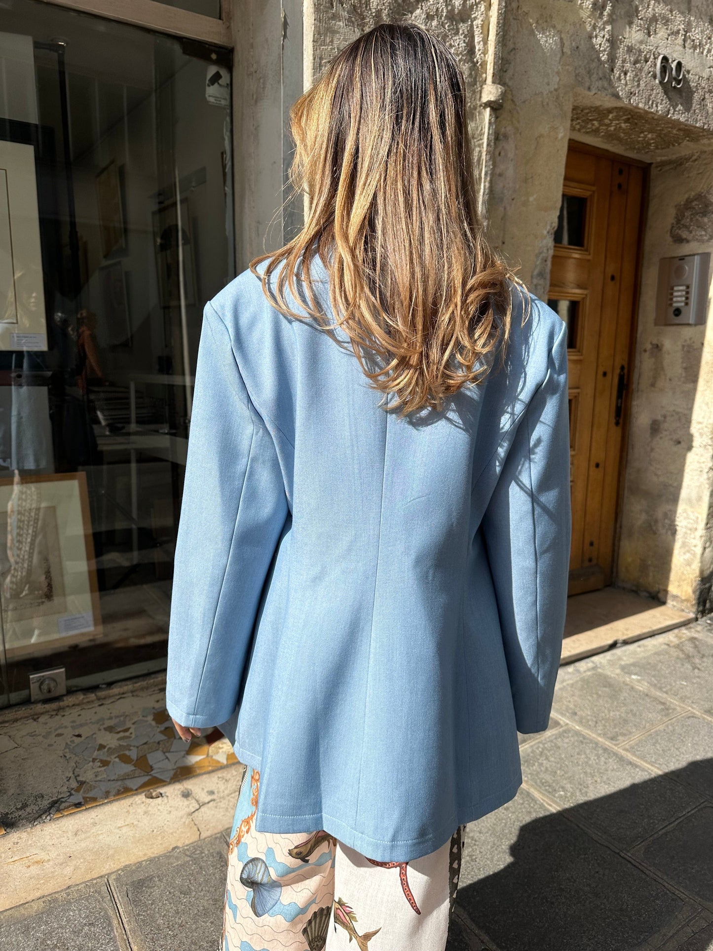 Maurice paris Veste Taille unique Robe/Blazer CIEL 100% Coton
