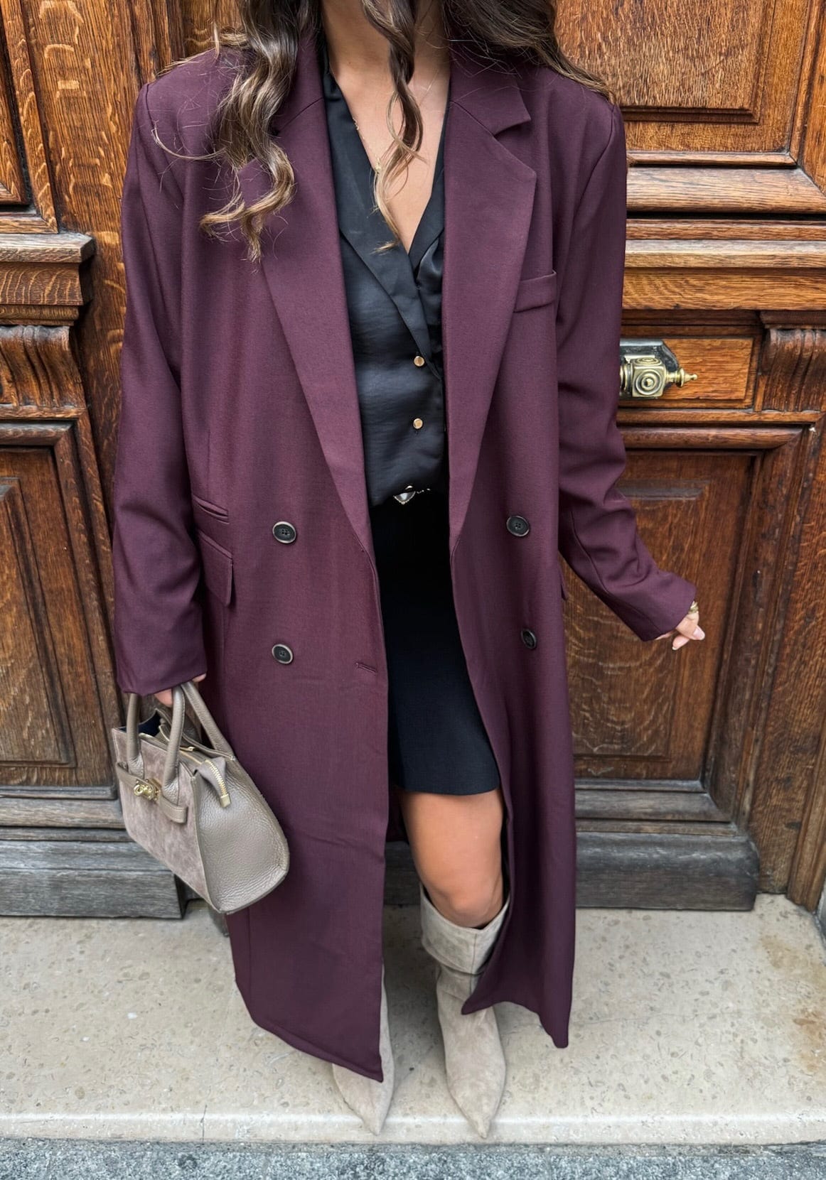 Maurice paris Veste Trench MERYL bordeaux