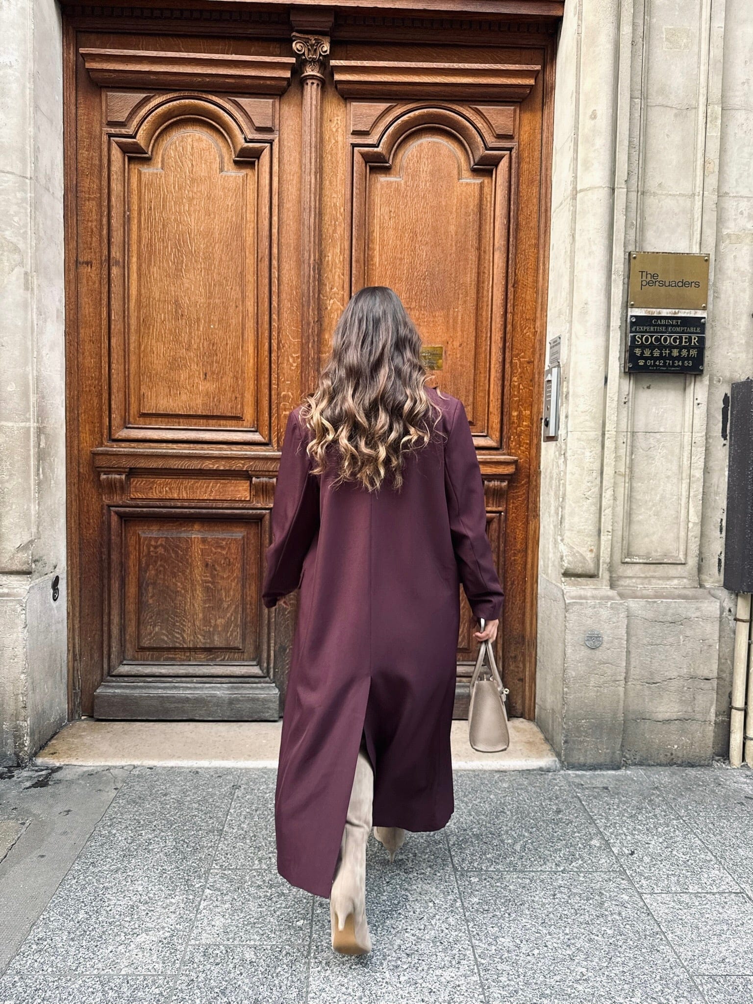 Maurice paris Veste Trench MERYL bordeaux