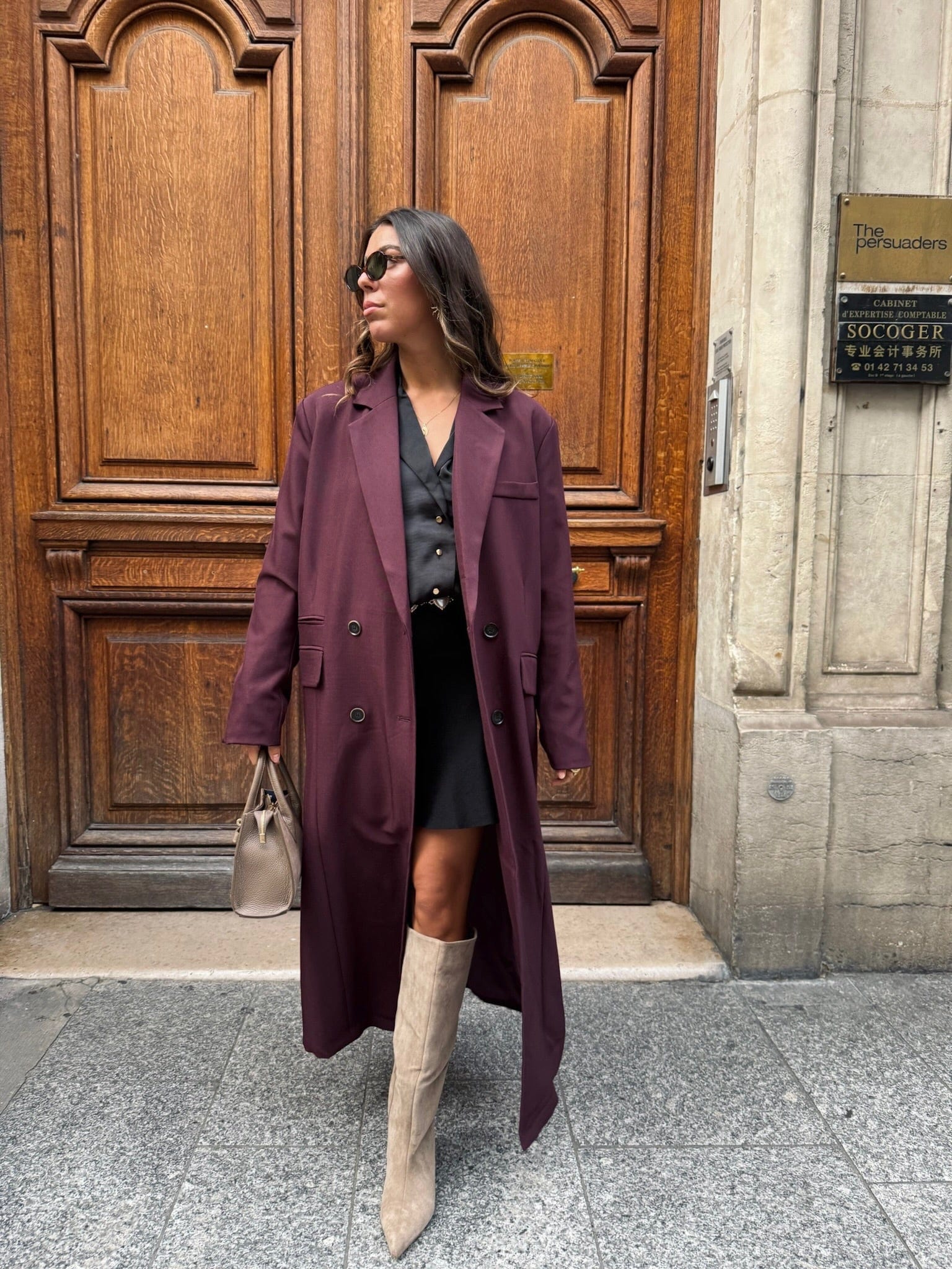 Maurice paris Veste Trench MERYL bordeaux