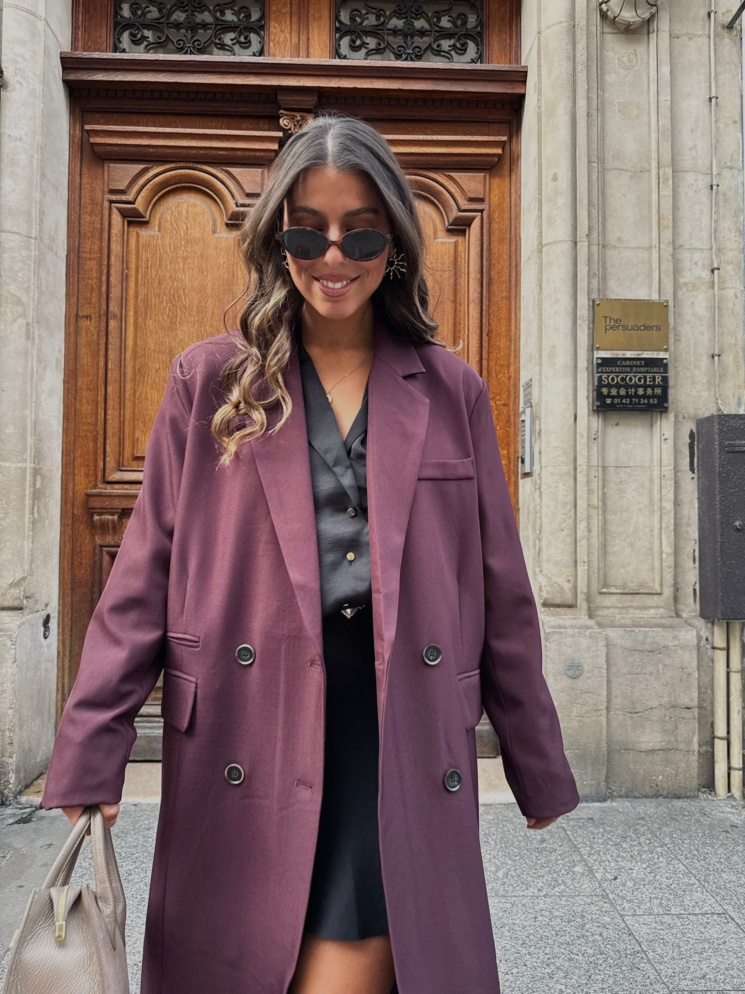 Maurice paris Veste Trench MERYL bordeaux