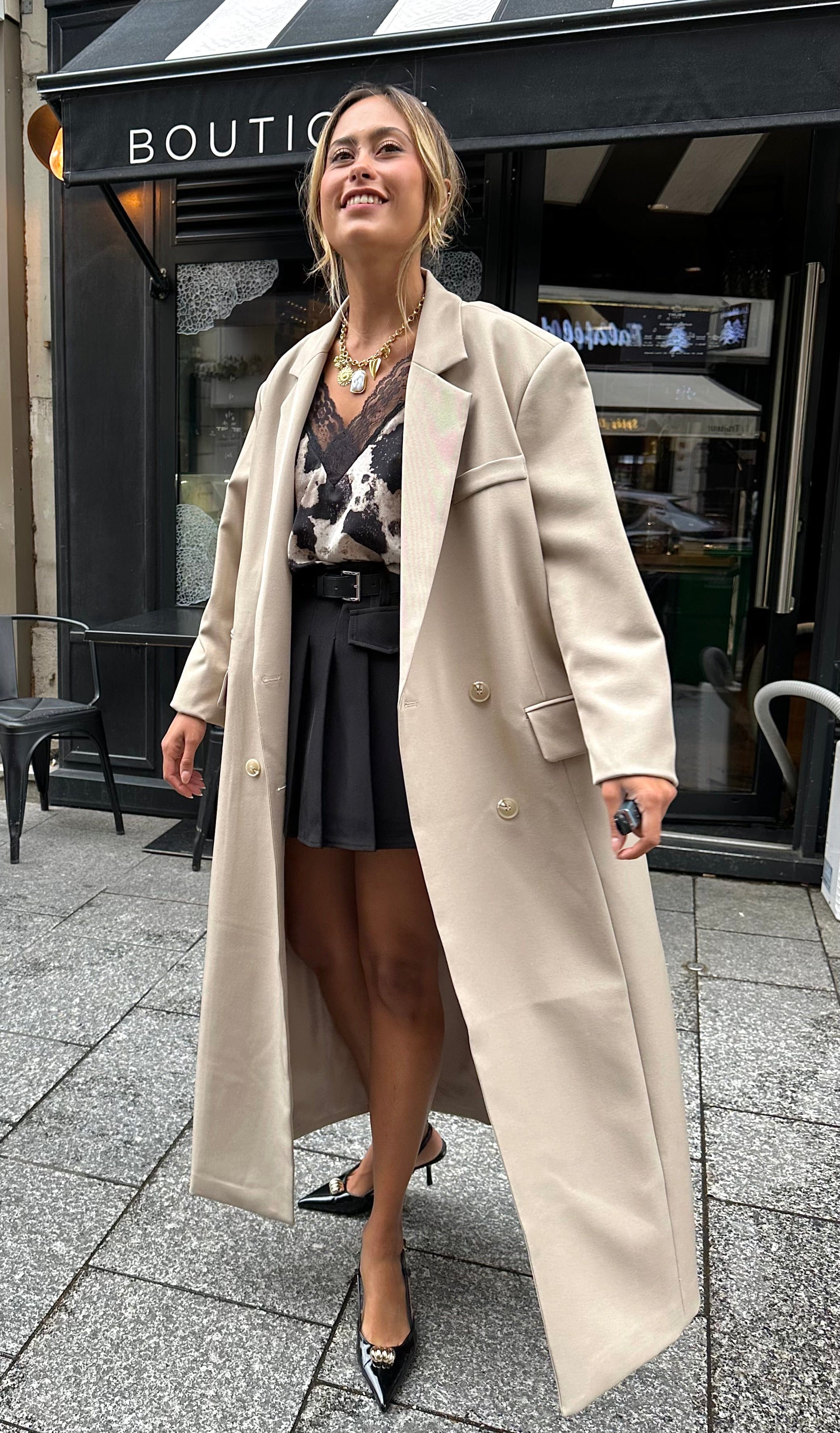 Maurice paris Veste Trench THAÏS beige