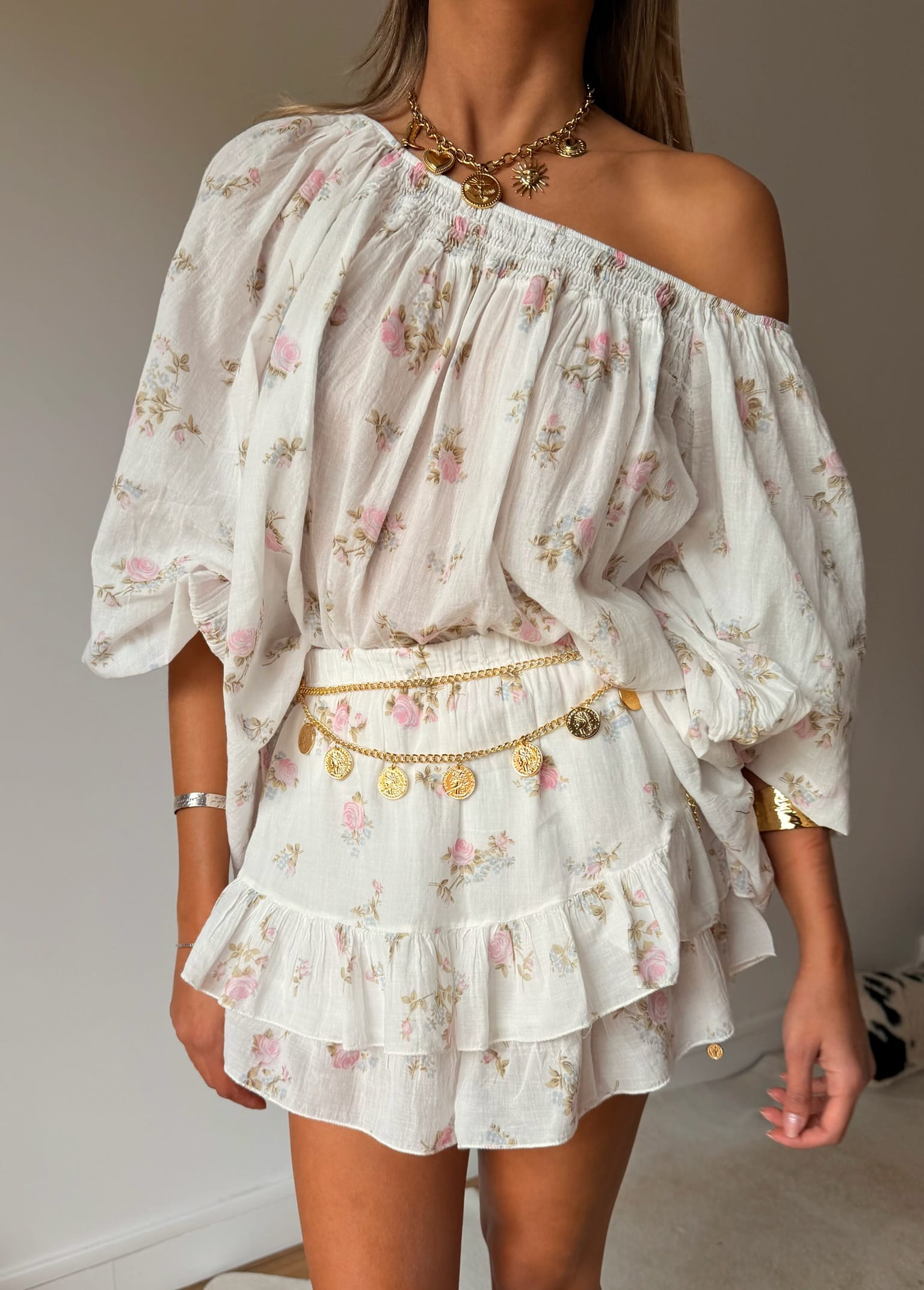 Elly White Top Blouse ALEXIA