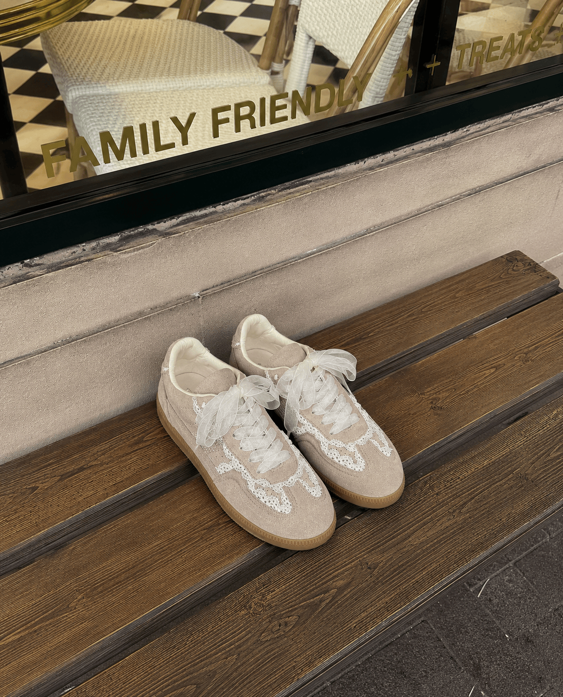 Joia Chaussures Basket RUBAN beige