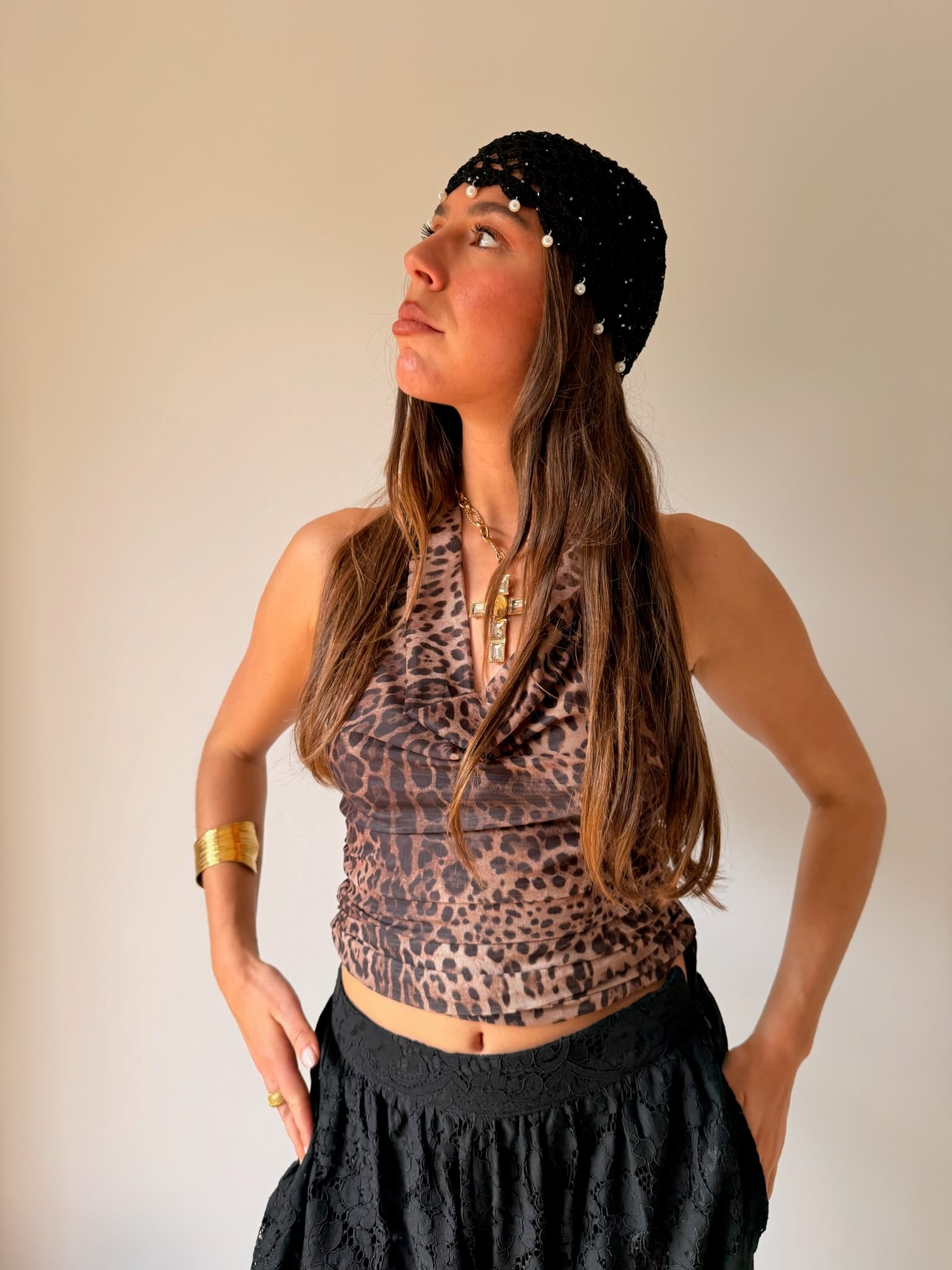 Maurice paris Accessoires Bonnet CROCHET noir