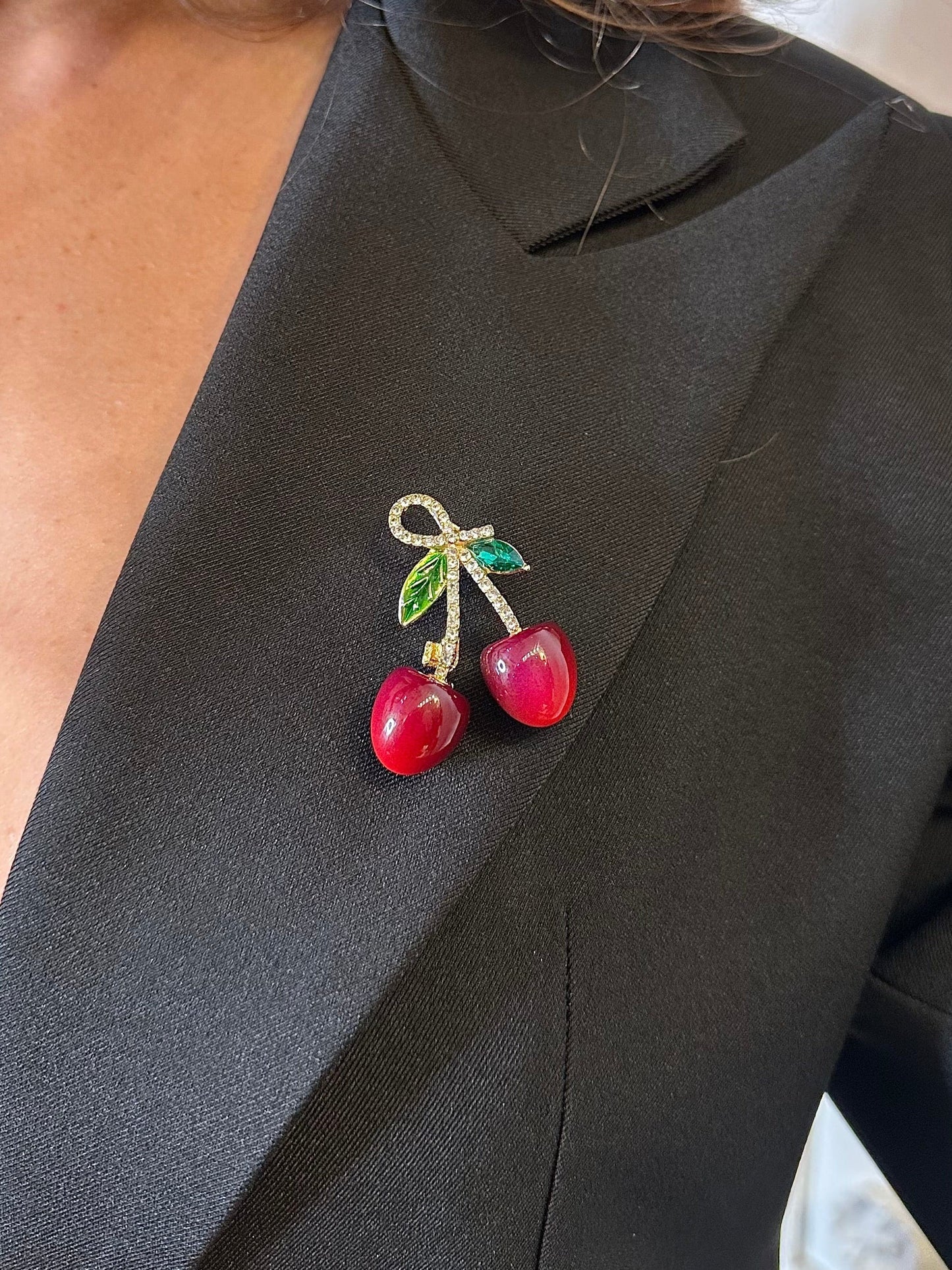 Maurice paris Accessoires Broche CHERRIES