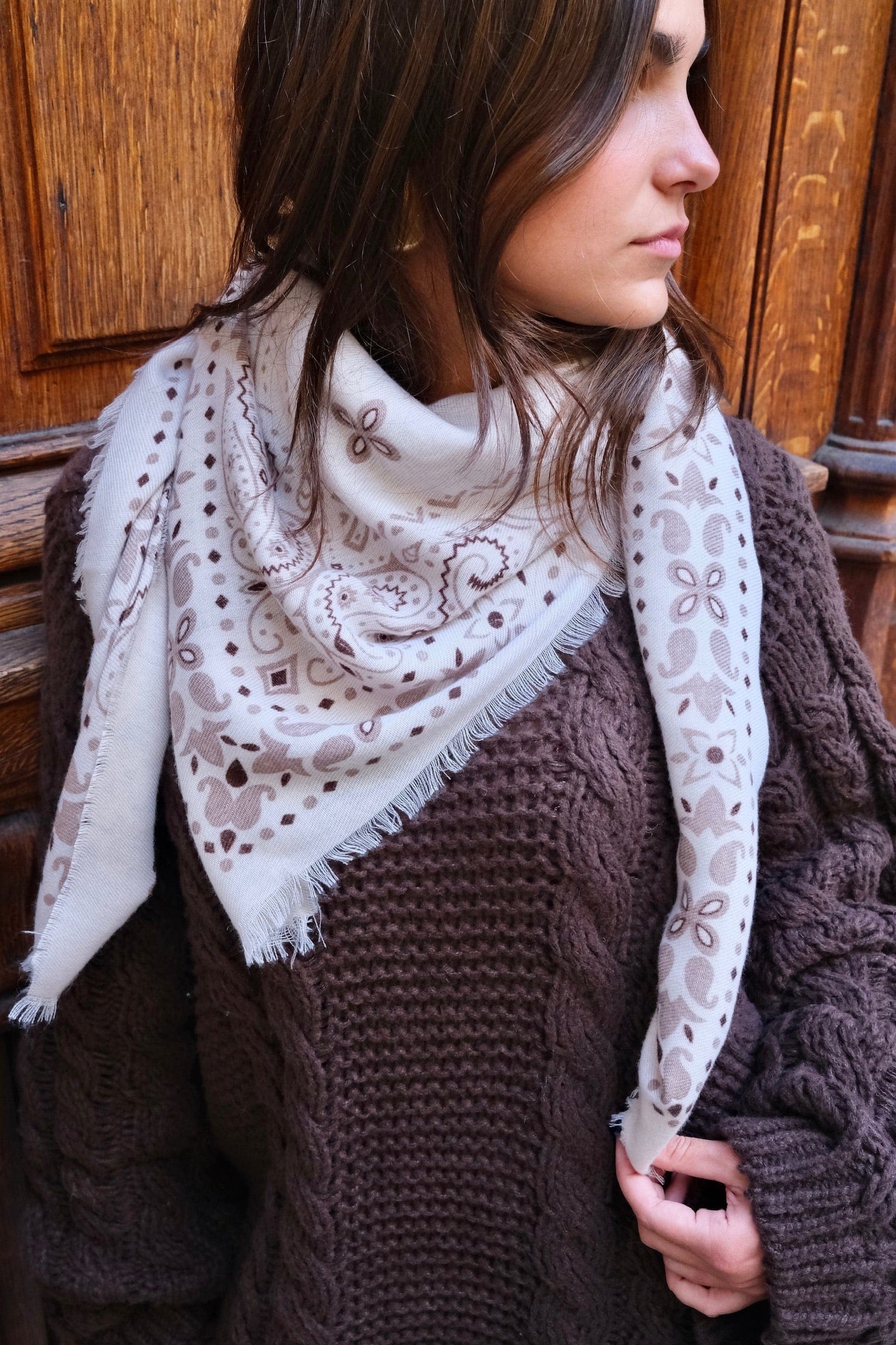 Maurice paris Accessoires Écharpe LANA beige