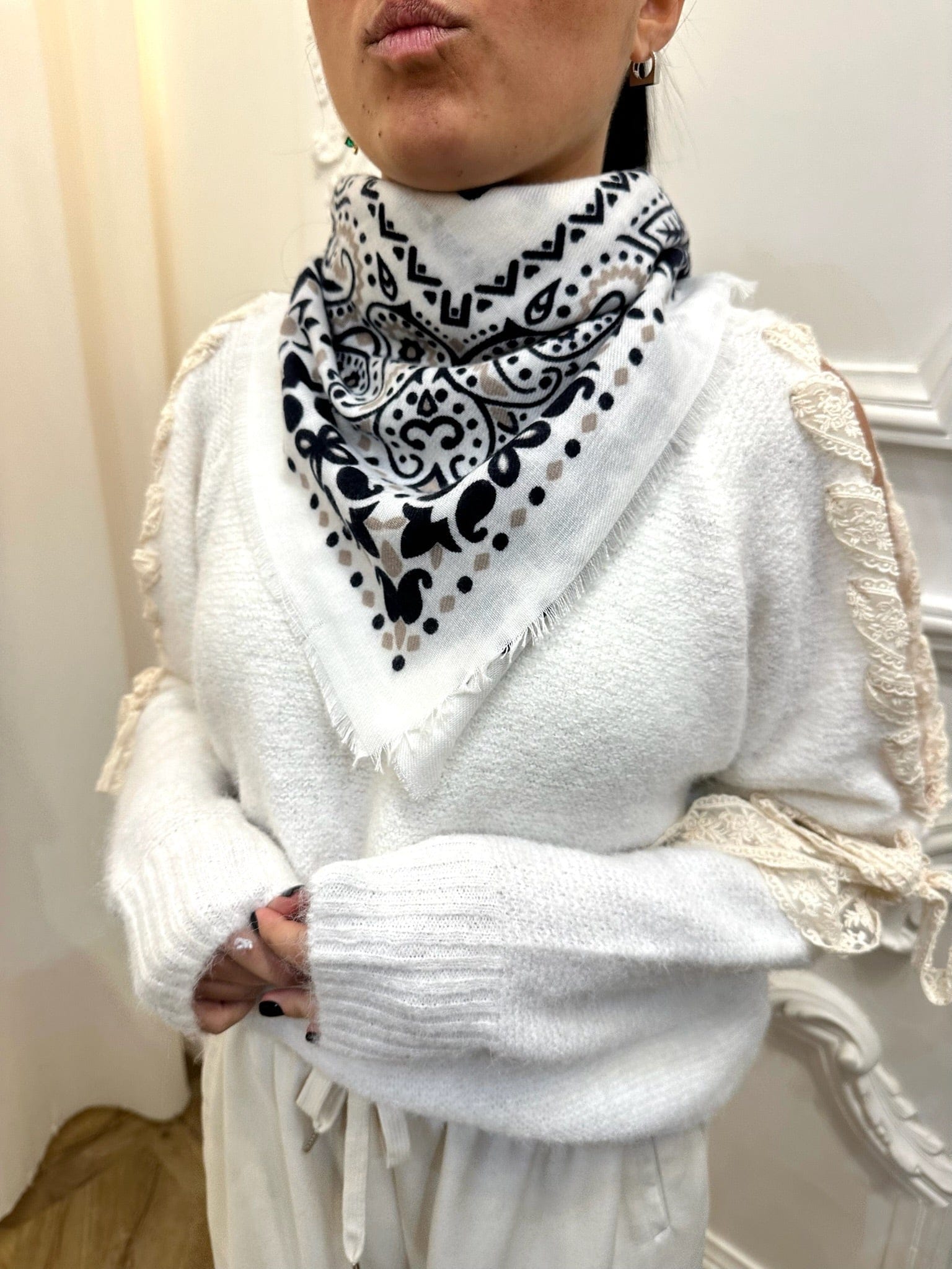 Maurice paris Accessoires Écharpe LANA blanche