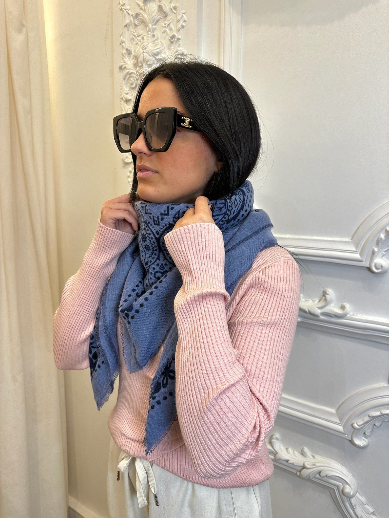 Maurice paris Accessoires Écharpe LANA denim