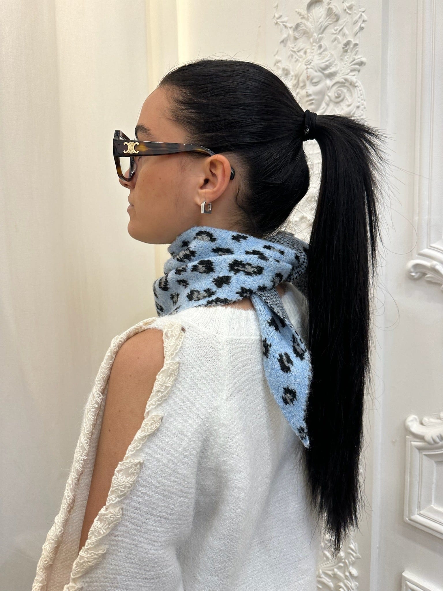 Maurice paris Accessoires Écharpe LEO bleue