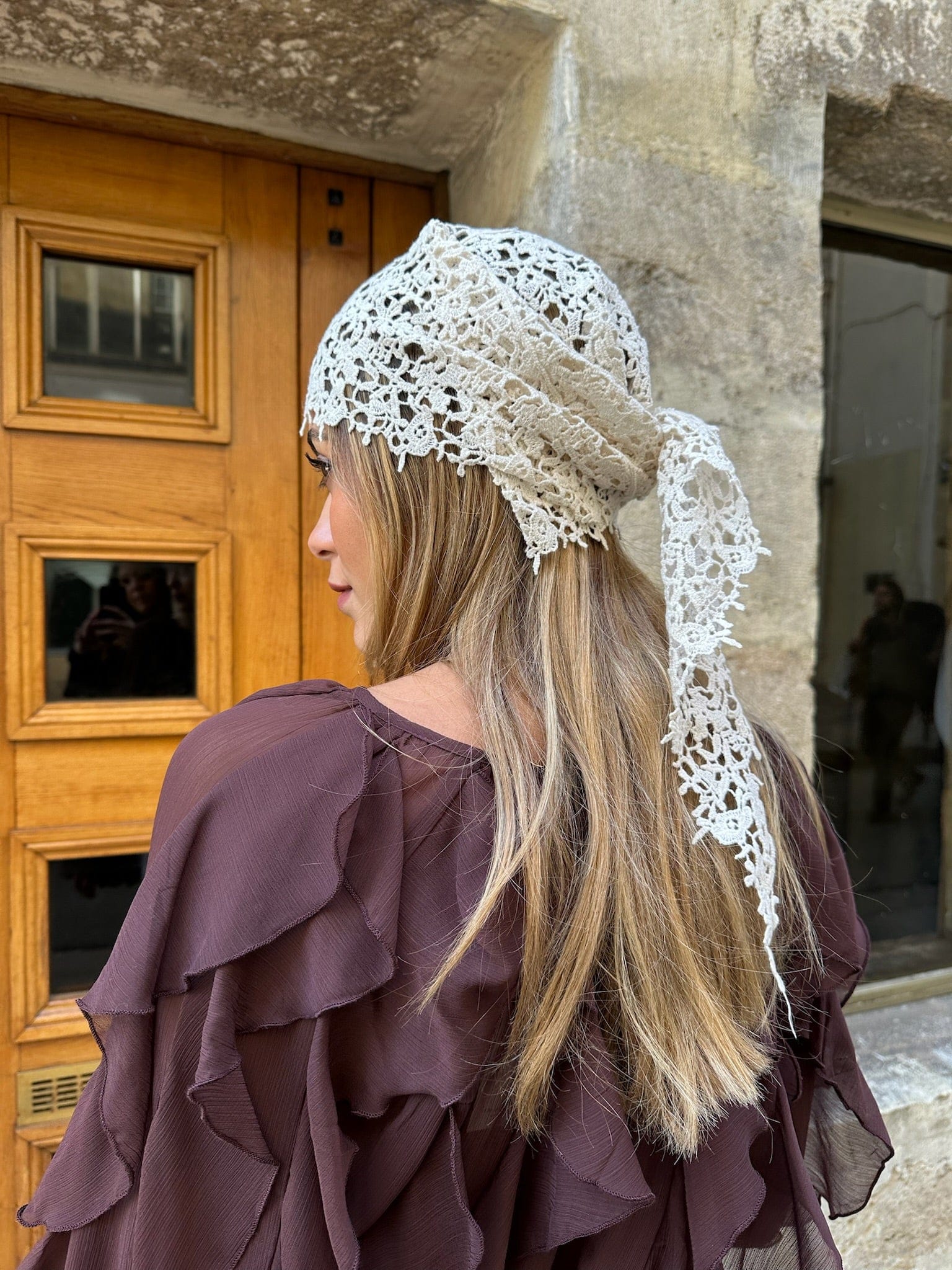 Maurice paris Accessoires Foulard ALBA crème