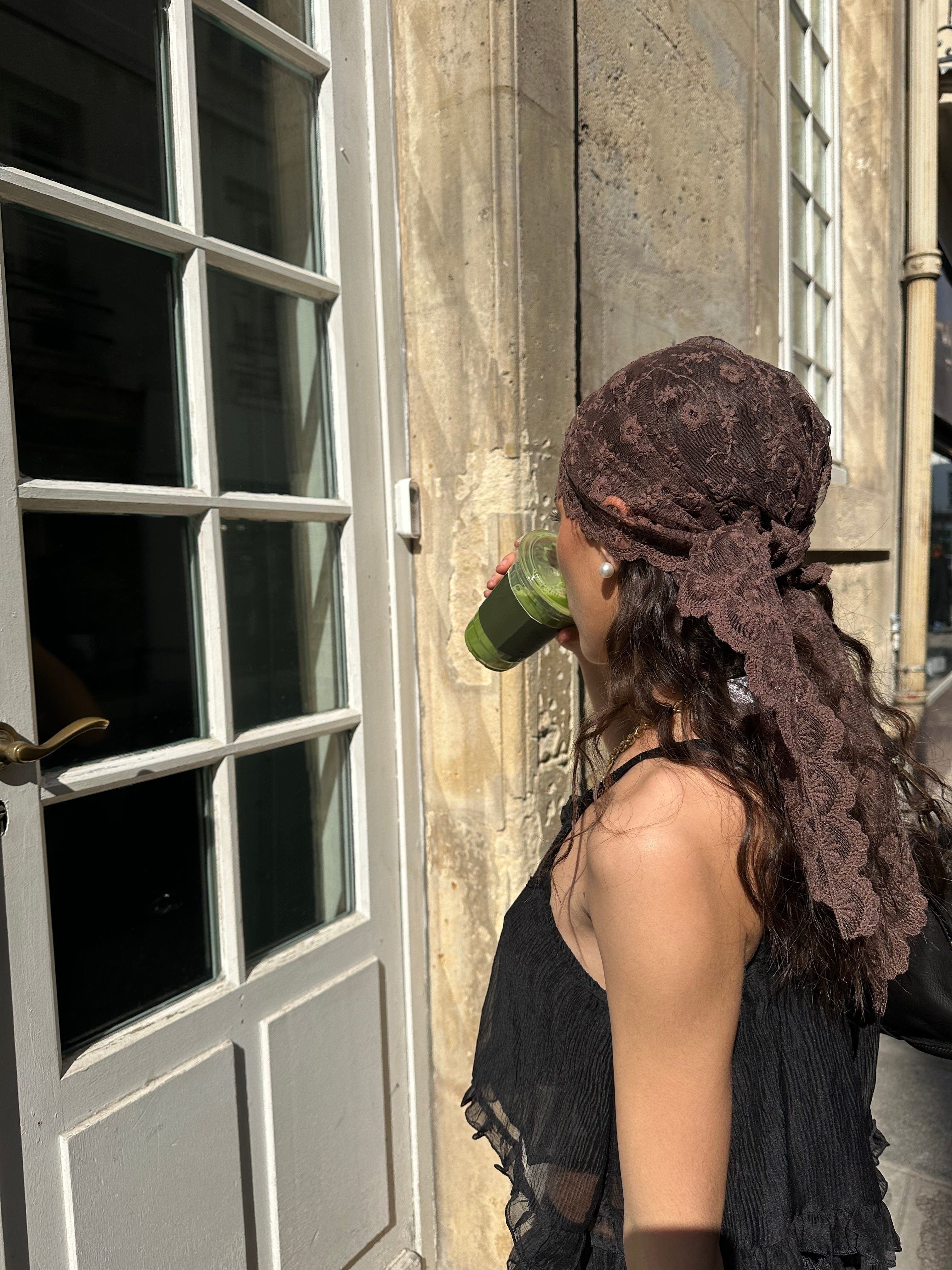 Maurice paris Accessoires Foulard ITALY choco