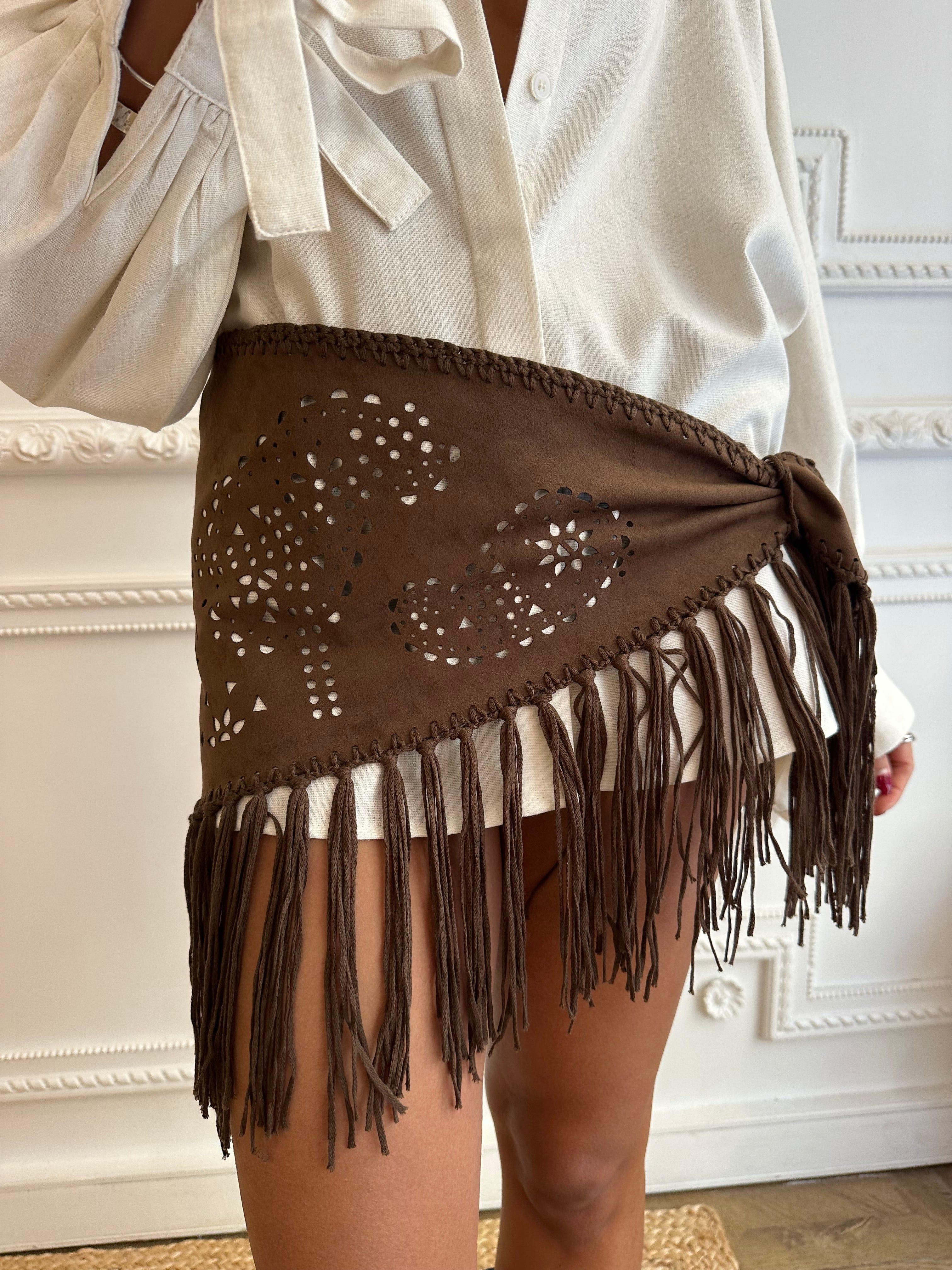 Maurice paris Accessoires Foulard NOMAD choco