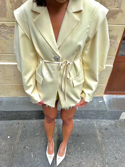 Maurice paris Blazer DIAMANTEKA jaune