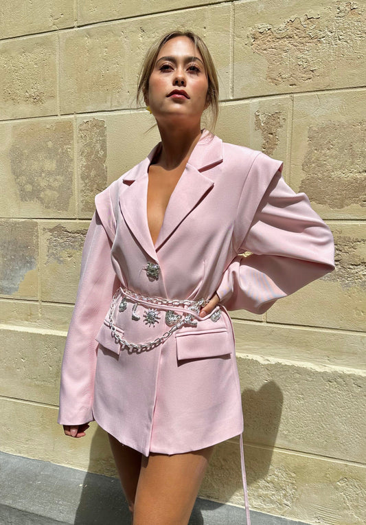 Maurice paris Blazer DIAMANTEKA rose