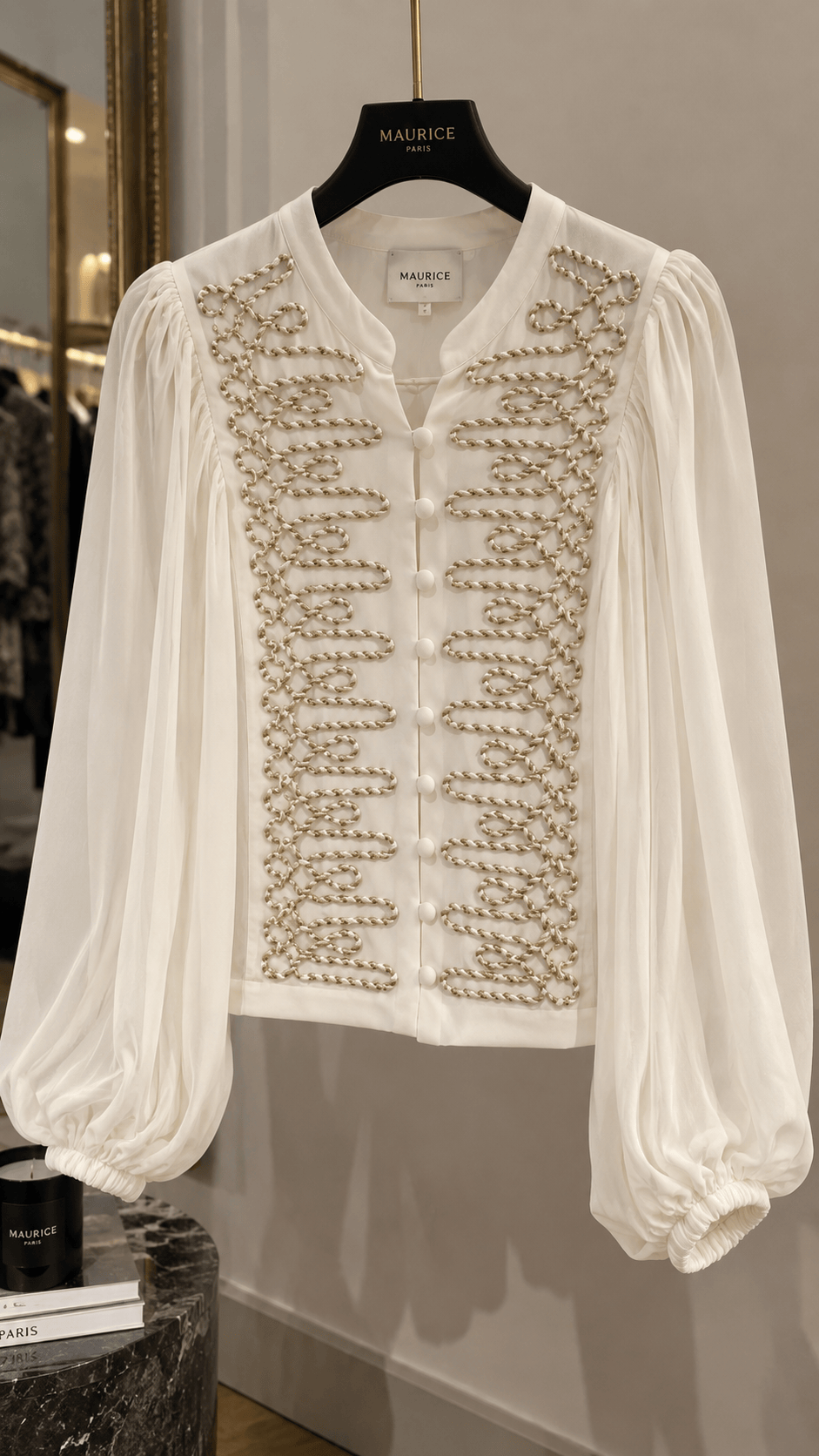 Maurice paris Blouse Blouse ARMYLOVE beige
