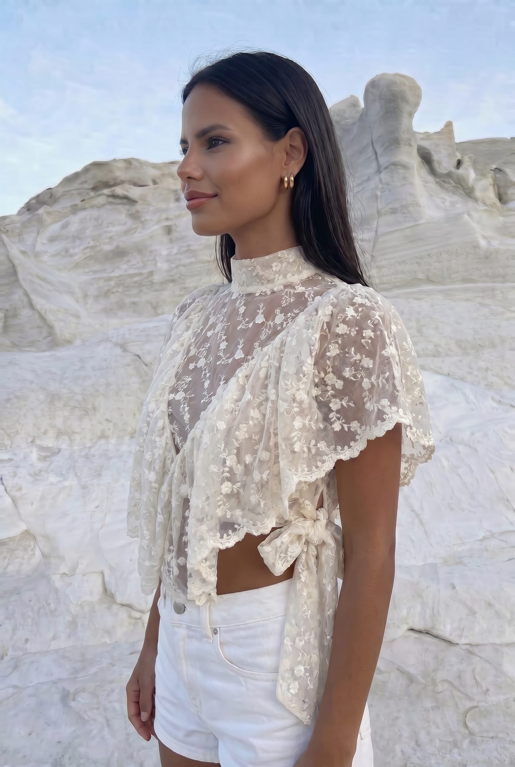 Maurice paris Blouse Blouse MIRANDA crème