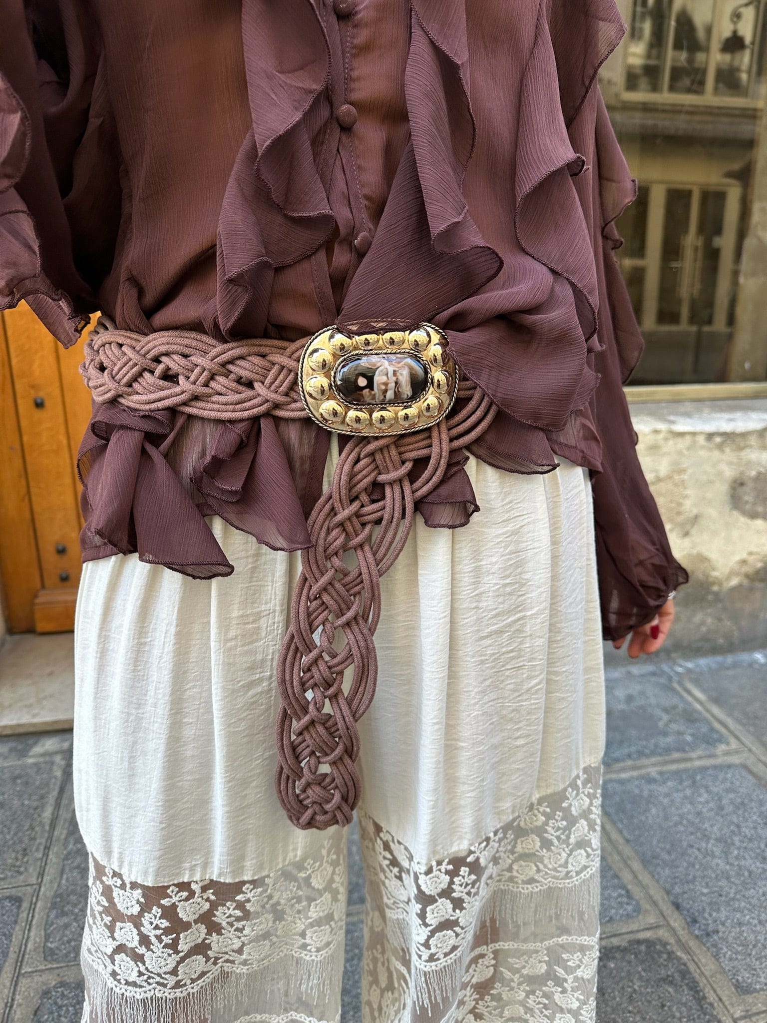 Maurice paris Ceinture Ceinture RANCH choco