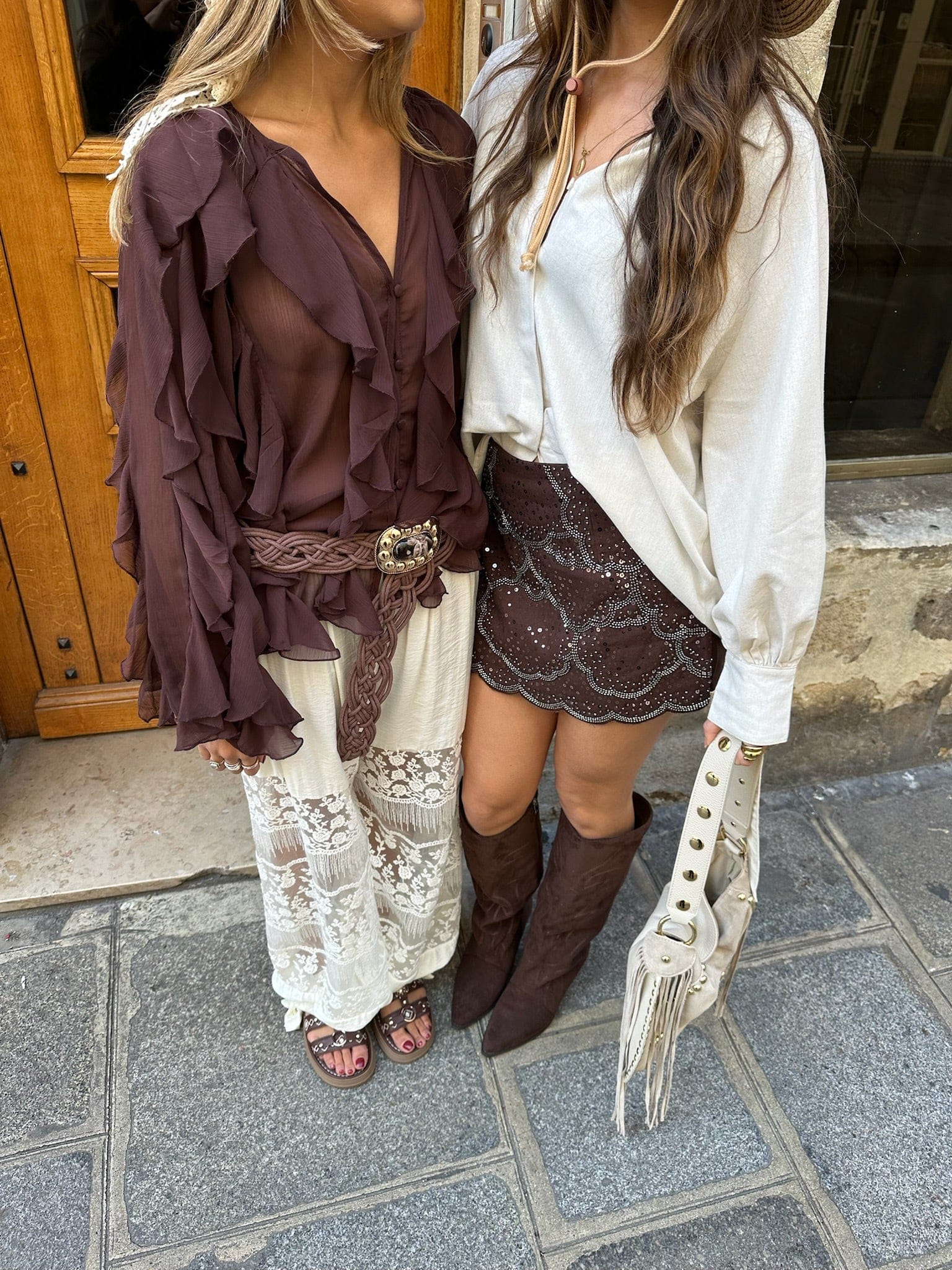 Maurice paris Ceinture Ceinture RANCH choco