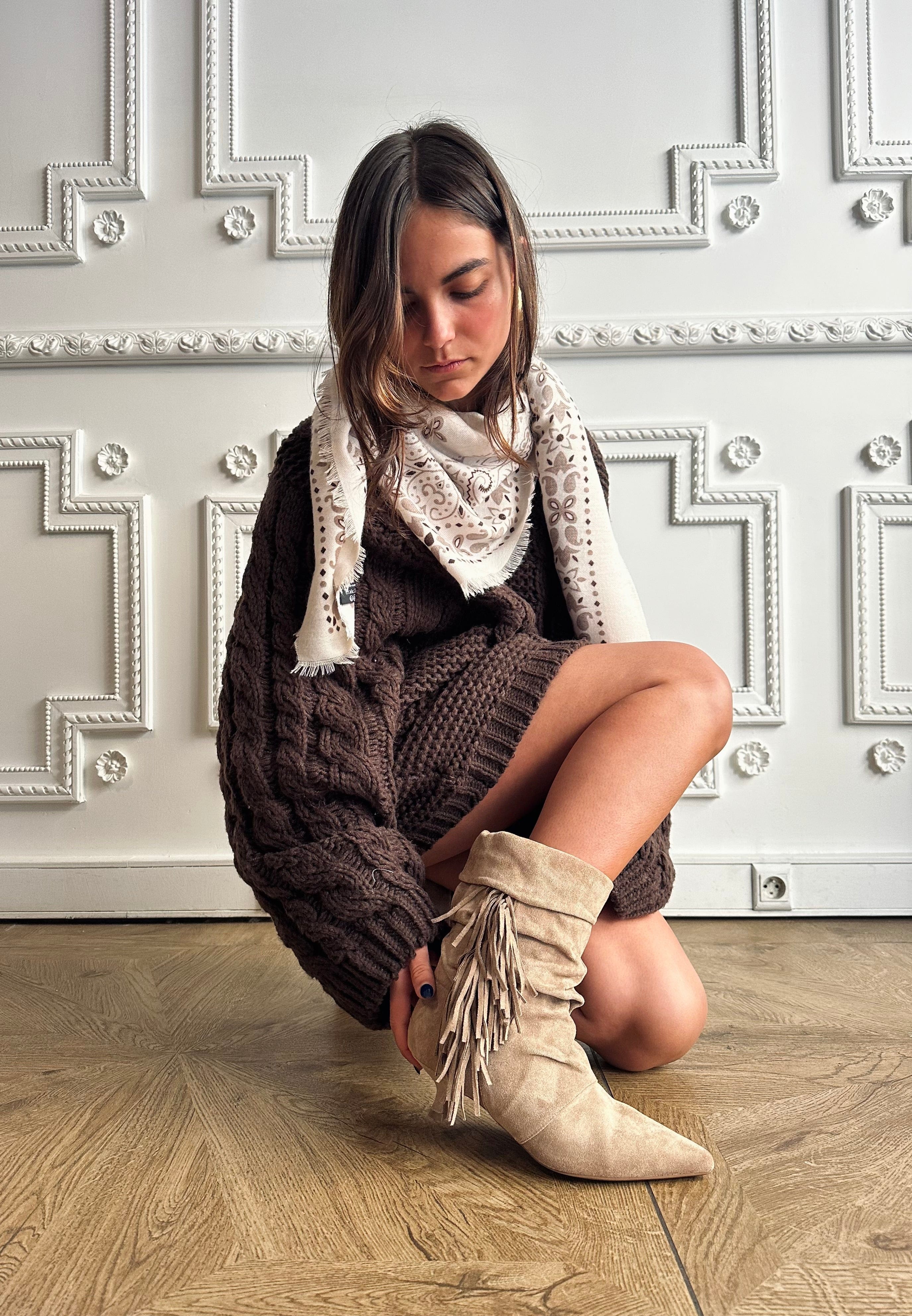 Maurice paris Chaussures Bottines HOUSTON beige