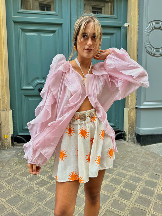 Maurice paris Chemise Blouse BOHEMIA rose