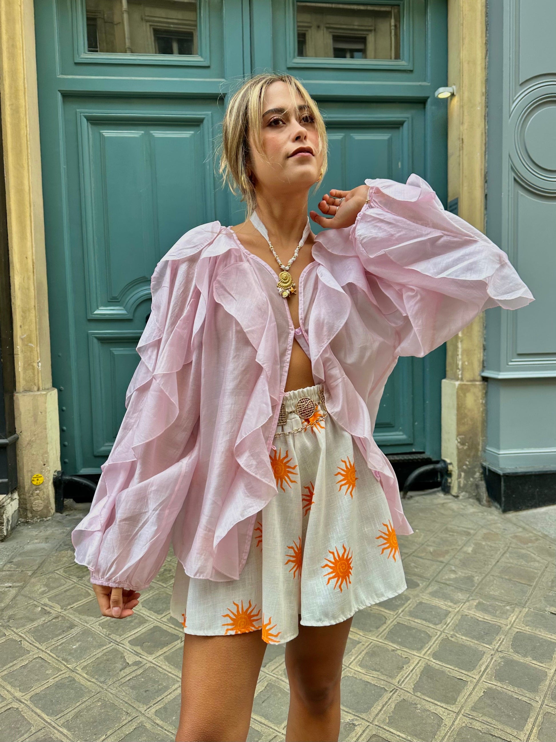 Maurice paris Chemise Blouse BOHEMIA rose