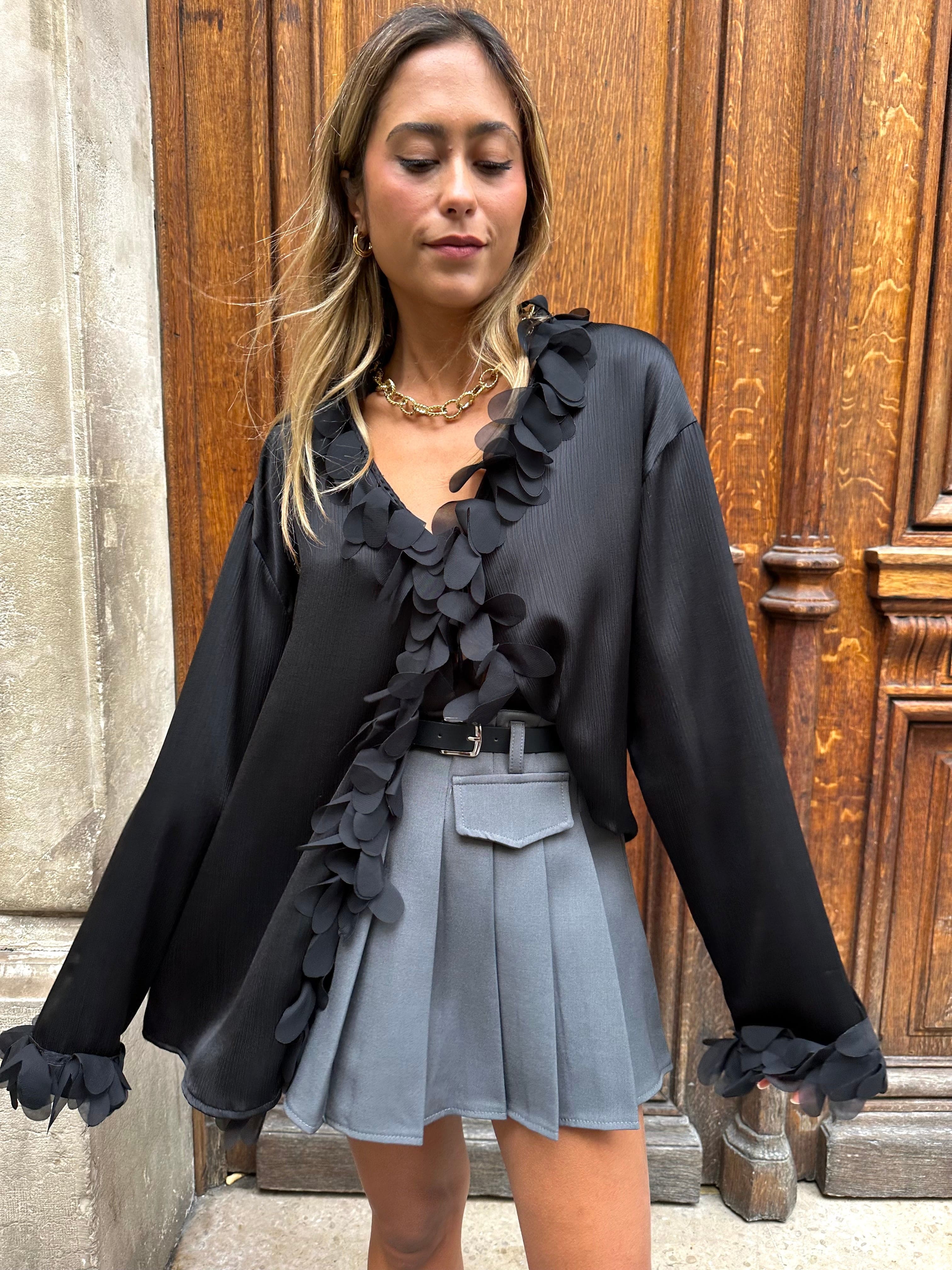 Maurice paris Chemise Blouse CASSY noire