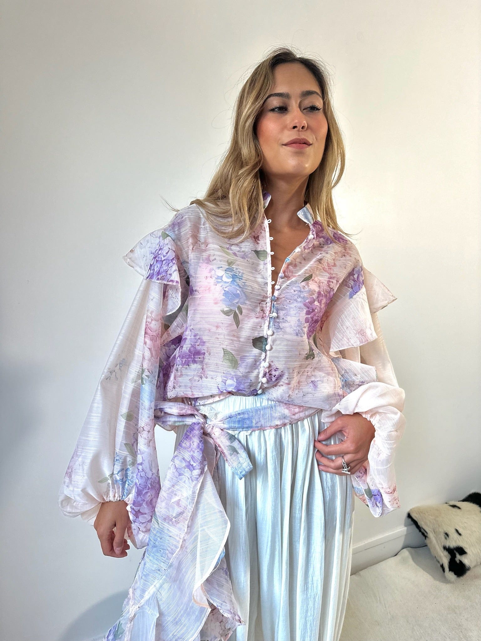 Maurice paris Chemise Blouse GARDEN blanche