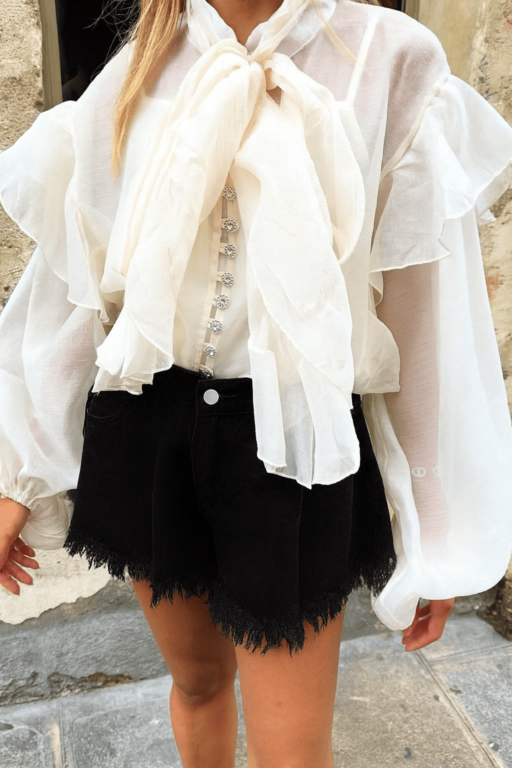 Maurice paris Chemise Blouse MAGGY blanche