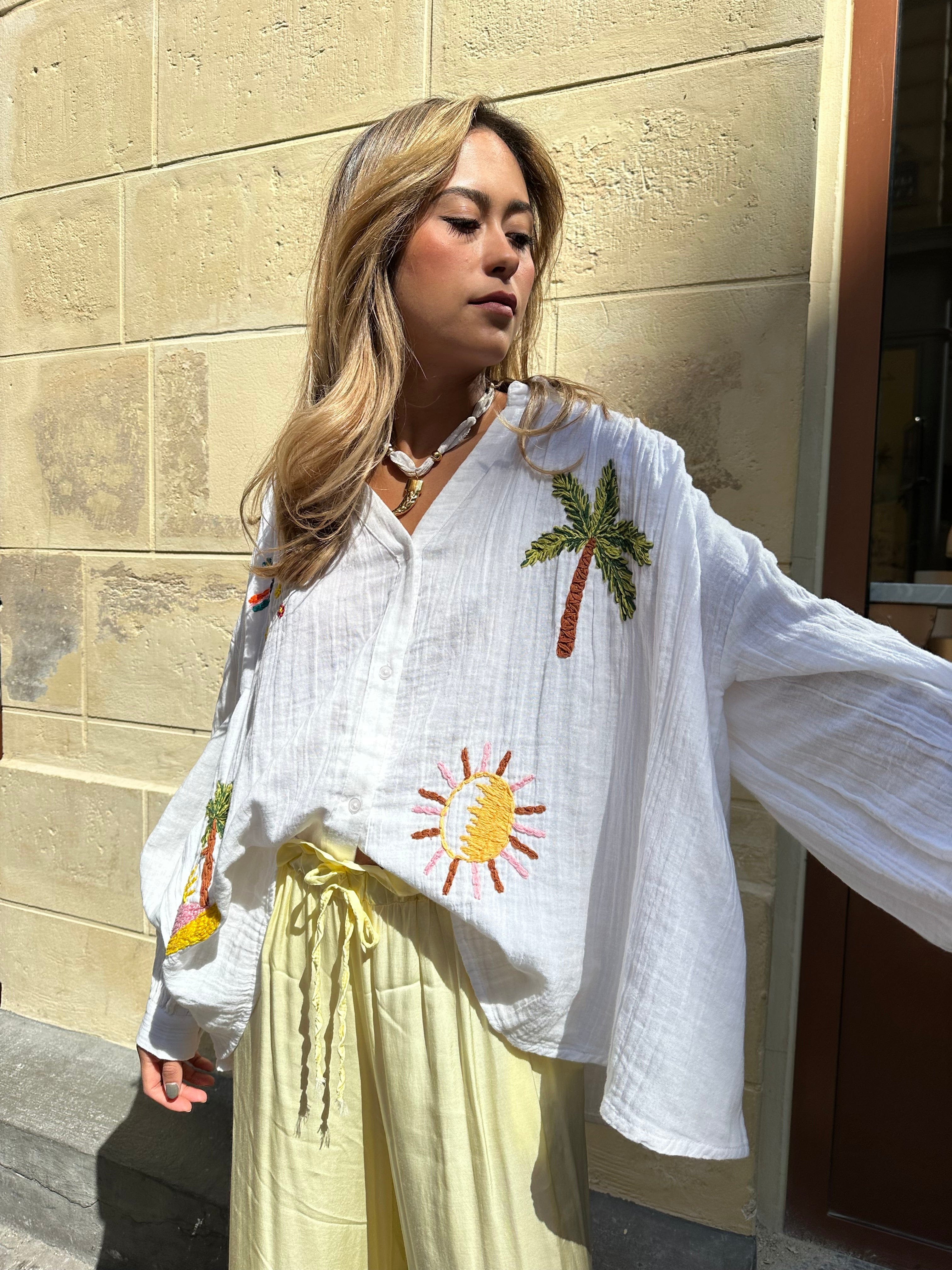 Maurice paris Chemise Blouse PALM